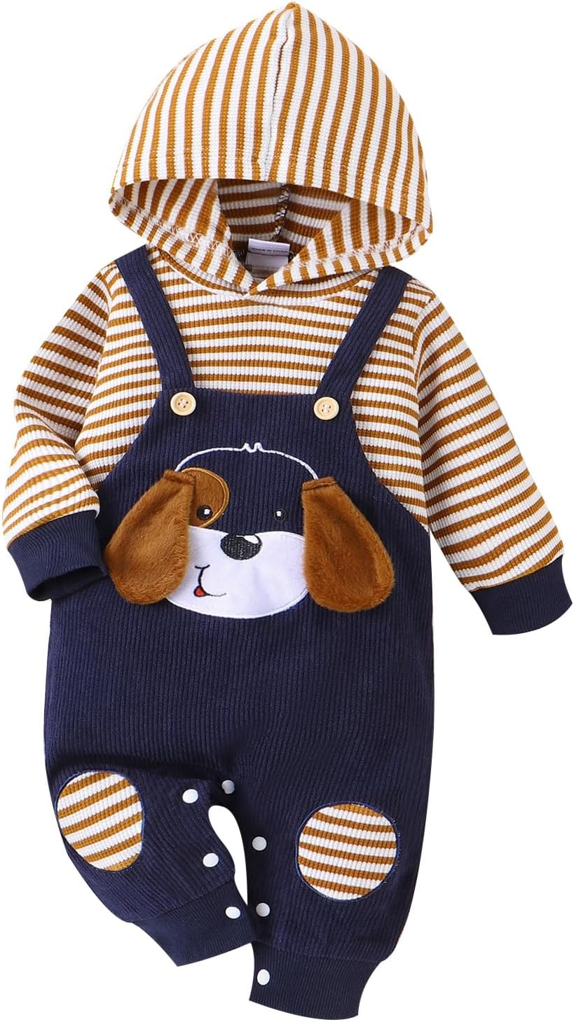 TOKIAGO Baby Boy Clothes Set with Cute Cartoon Designs 0-18 Mo