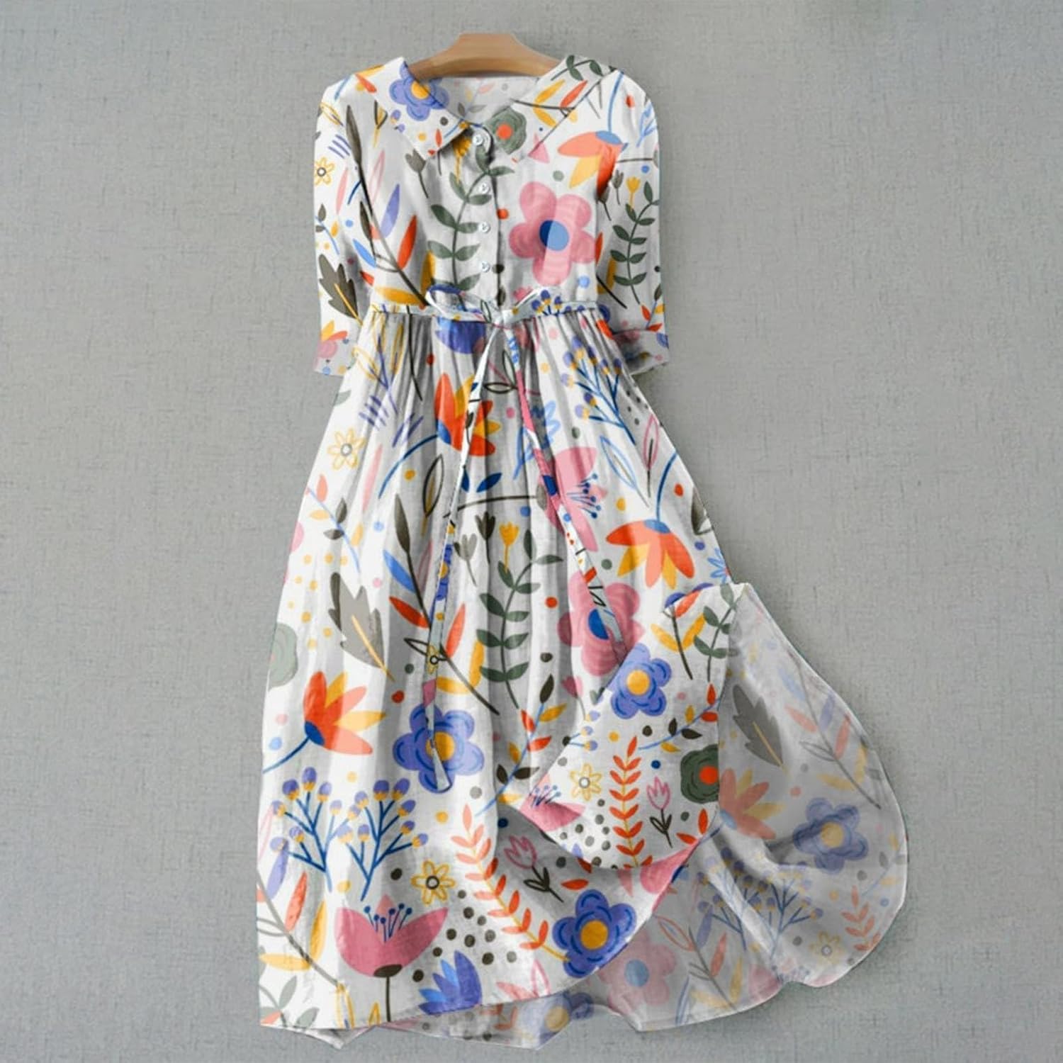 Bohemian Cotton Linen Dress