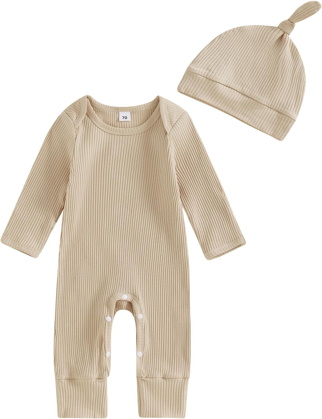 Gentle Baby romper with snap closure for easy diapering