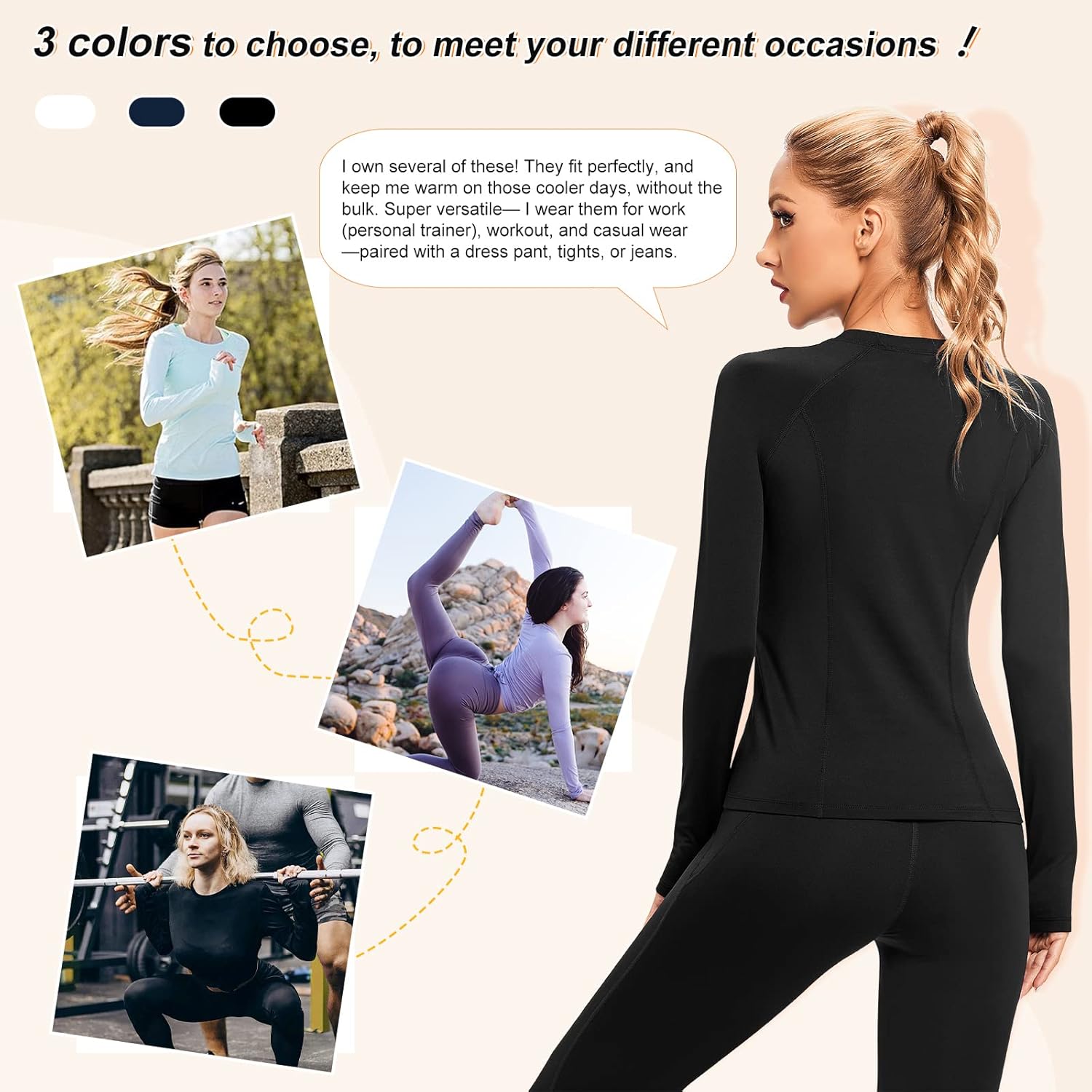 Warm Micro Fleece Thermal Base Layer Under shirt Women