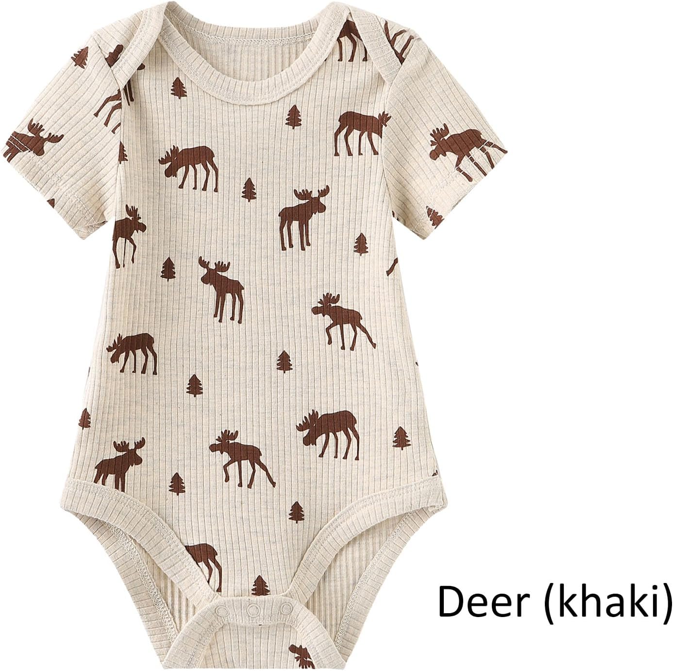 Ruliby Baby Bodysuitromo Girls Boys Outfit Soft Newborn Romper