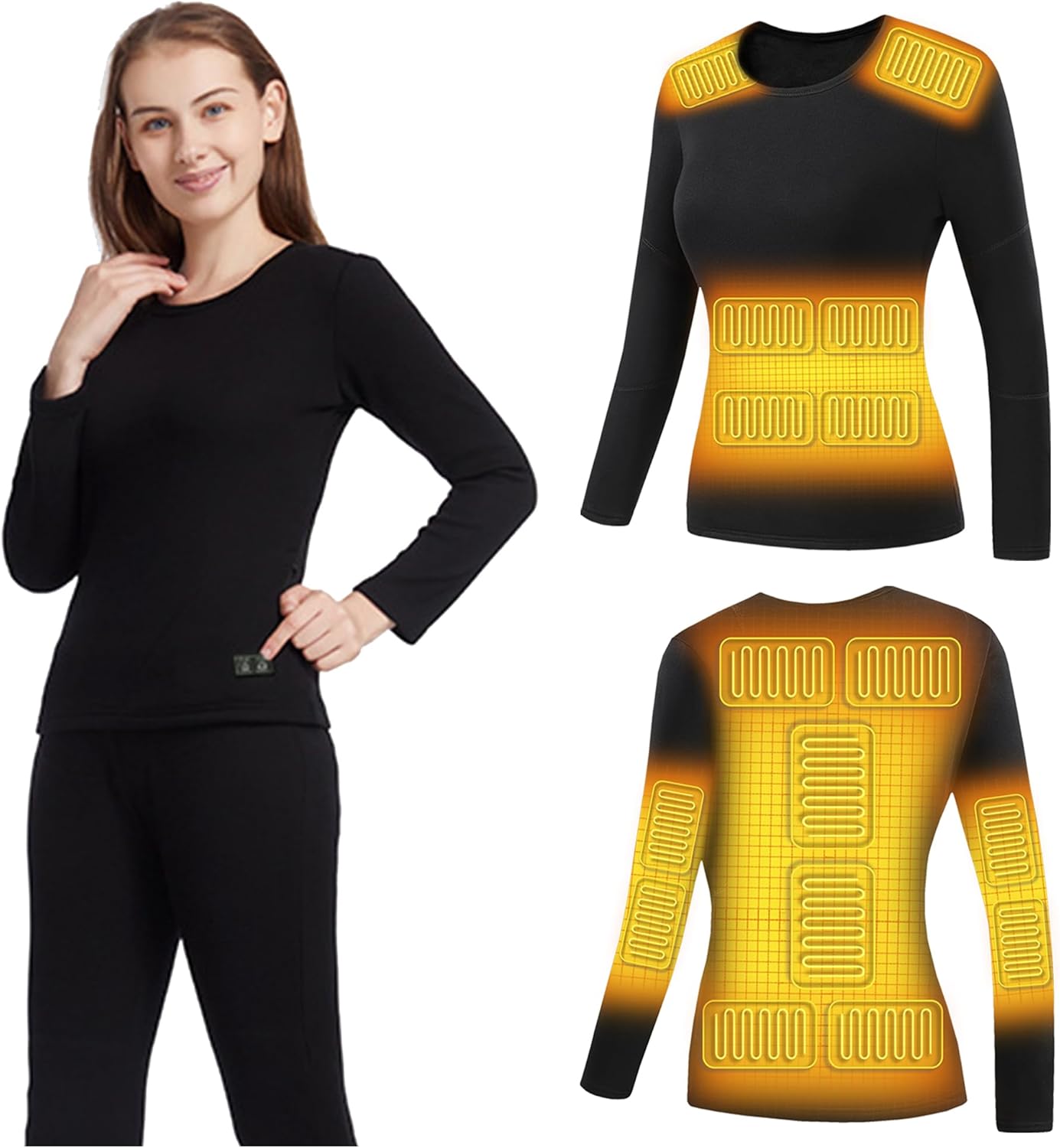 YANYNGS Heated Thermal Underwear for Women