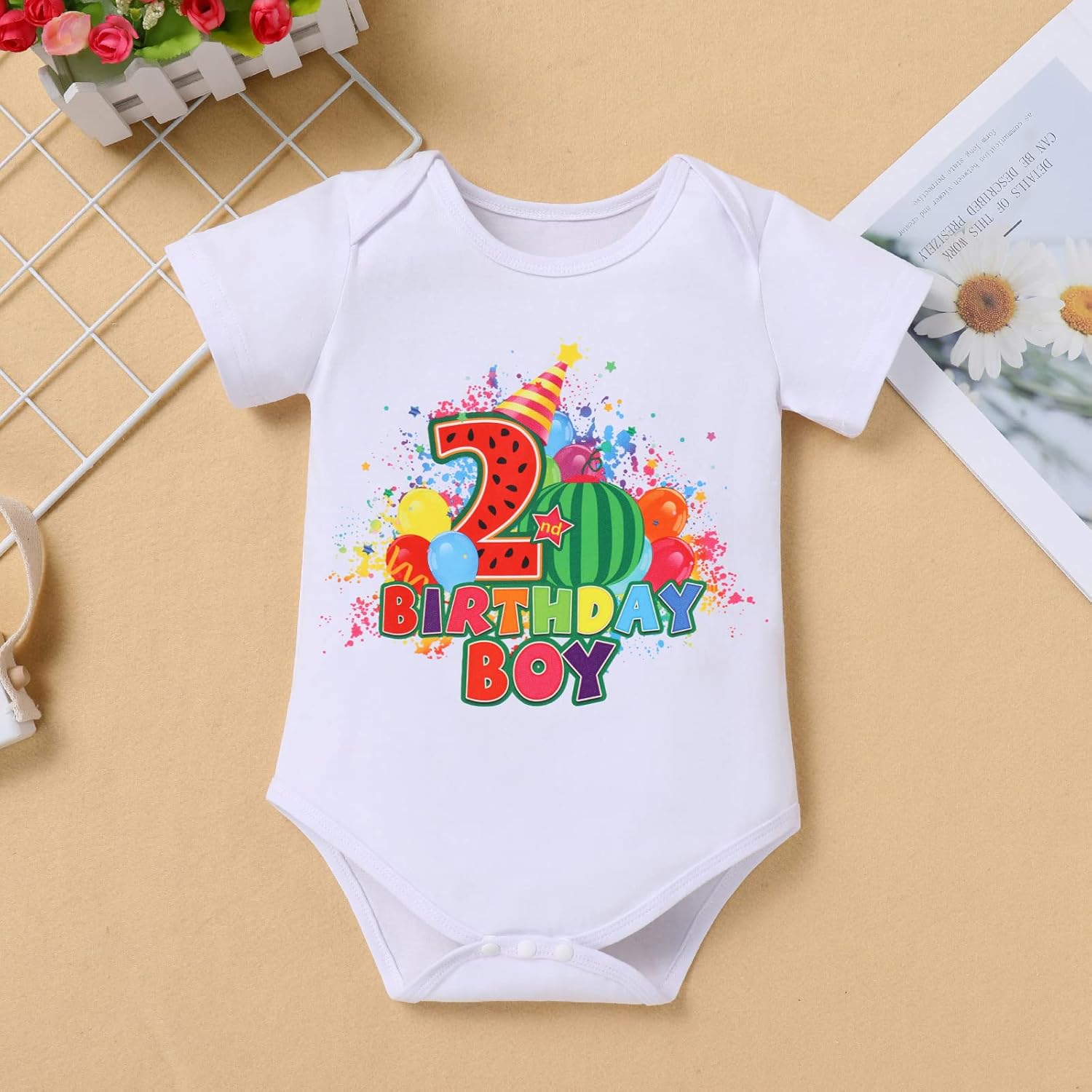 IBTOM CASTLE Watermelon 1st-5th Birthday Boy Party Outfit