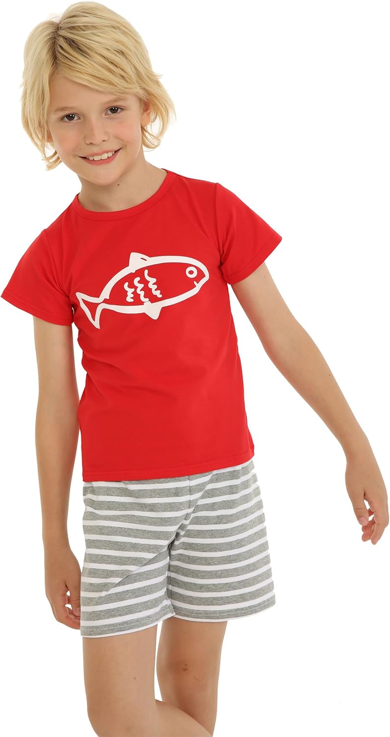 Mud Kingdom Little Boys Shorts Set Beach Outfits Holiday Summer