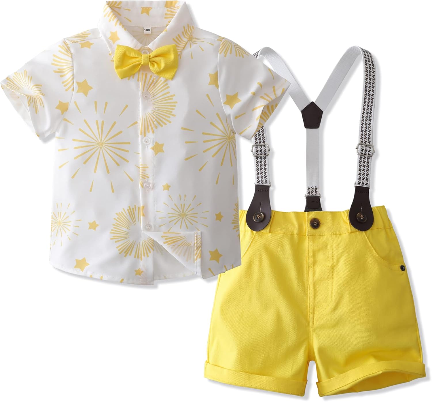 Tiepant Boys Fireworks Printed Summer Shorts