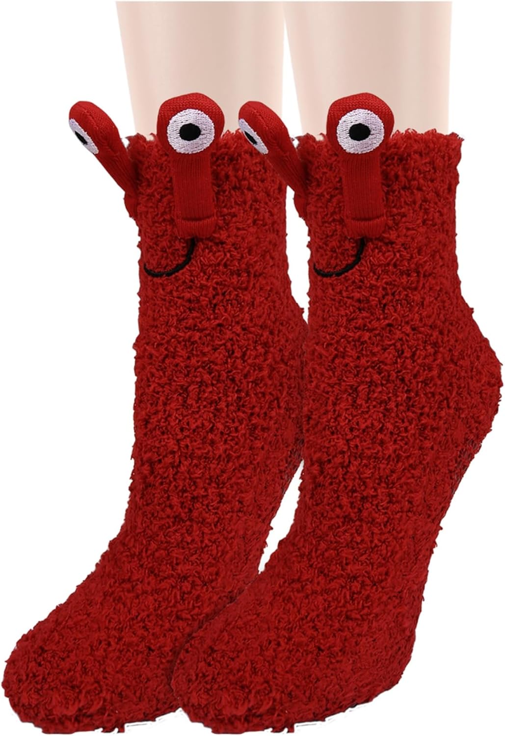 Cute Warm Fuzzy Socks with Grips for Girls
