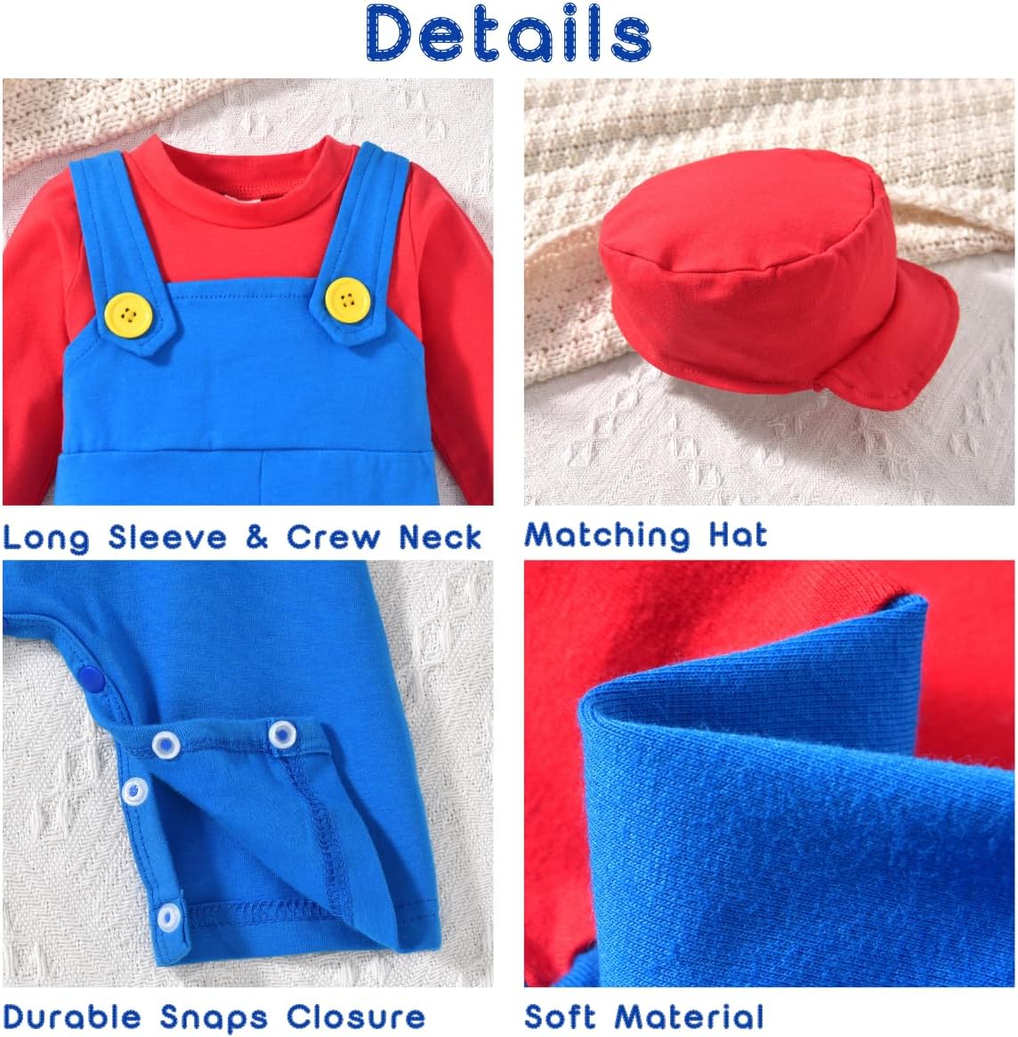 Aalizzwell Halloween Infant Romper for Boys and Girls