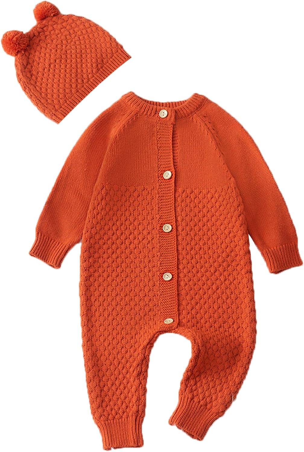 Newborn Baby Boy WinterRomper Long Sleeve Knitted Set 0-24Months