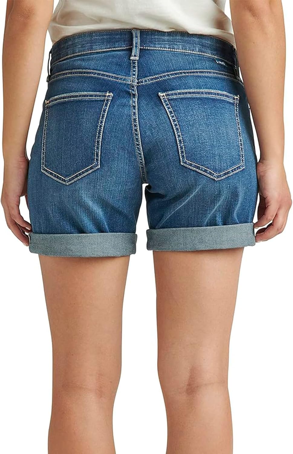 JAG Womens Petite Alex Mid Rise Boyfriend Short