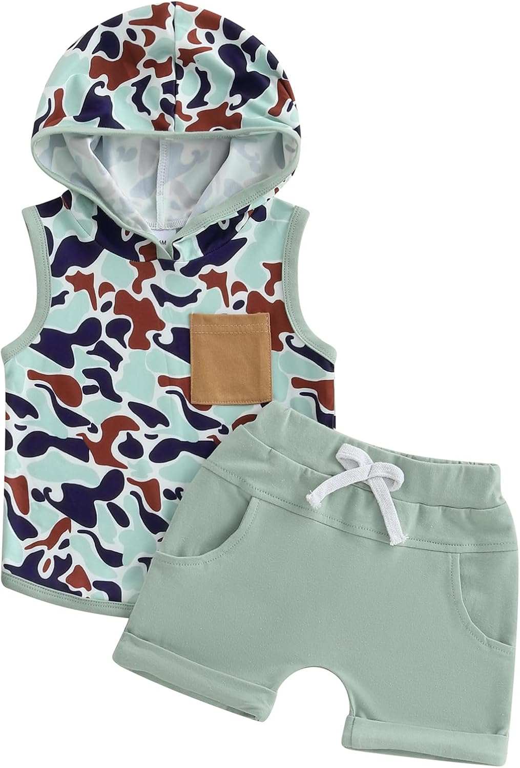 Lefyira Camouflage Baby Boy Shorts Outfit