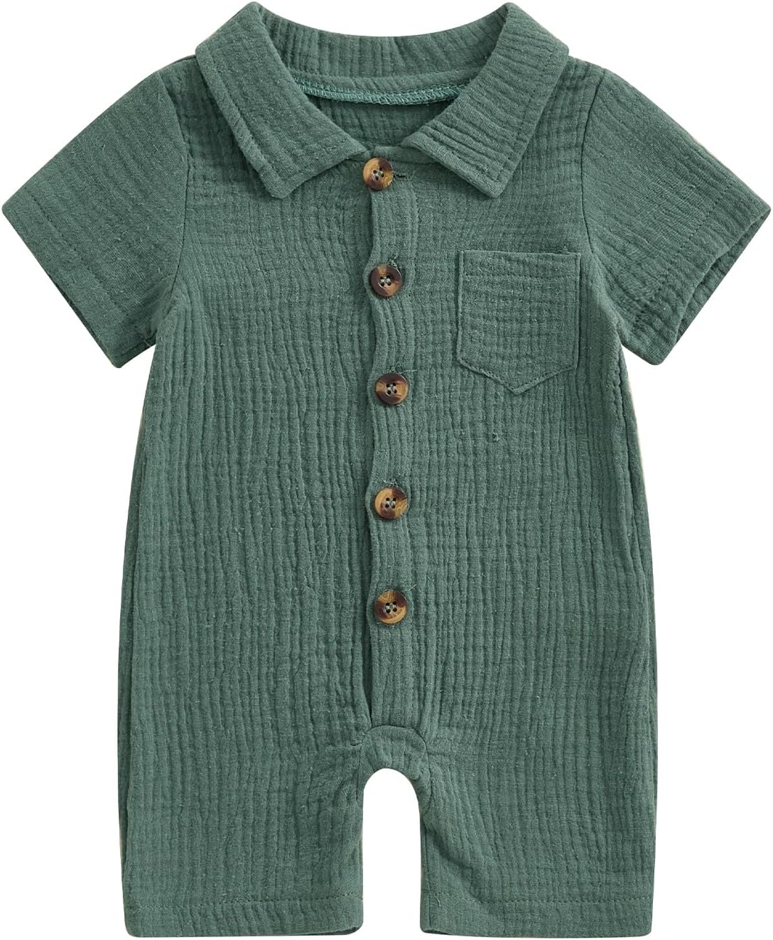 Premium Cotton Infants Boys Summer Romper - Soft Comfortable Durable
