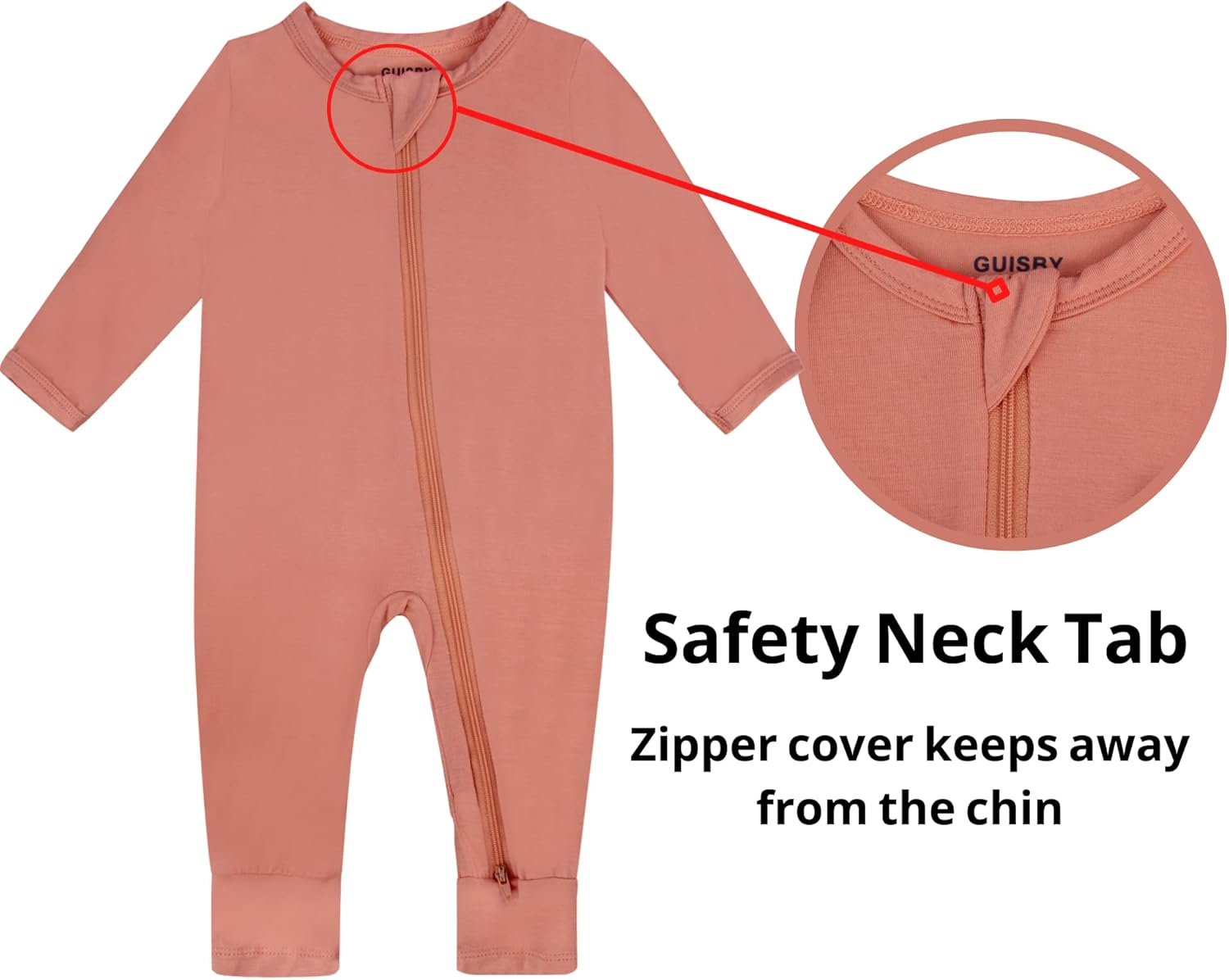 Guisby Baby Rompers 2-in-1 Pajamas