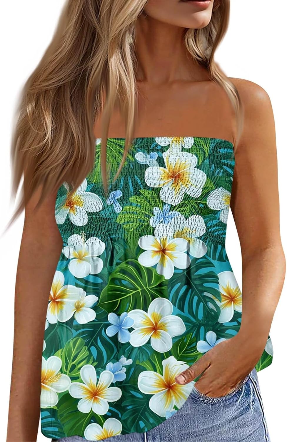 2025 Summer Floral Tube Top for Women 1