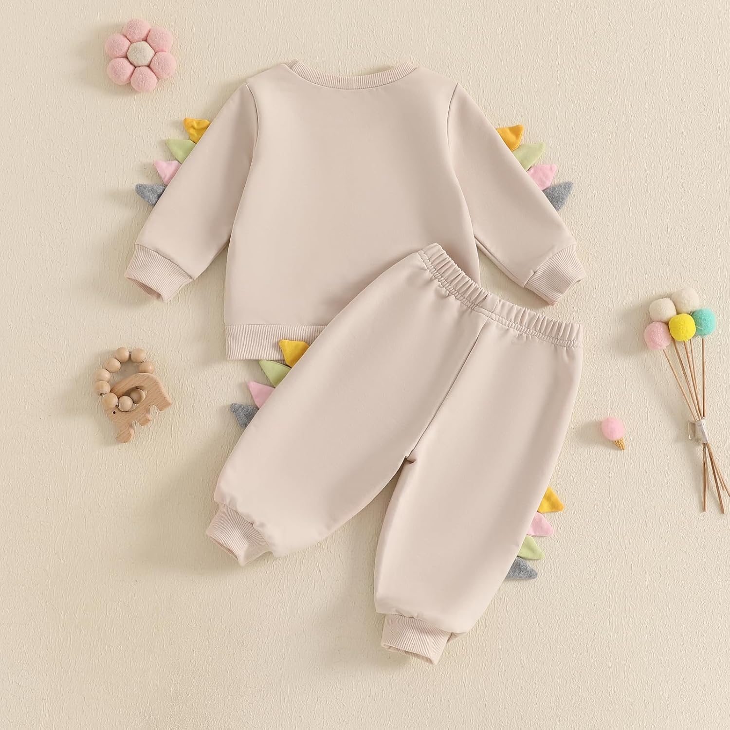 Dinosaur Embroidery Toddler Fall Outfits Animal Style Gawxyz Set