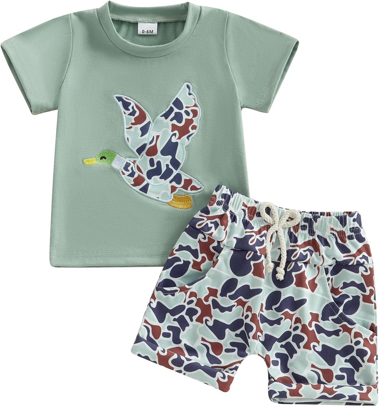 Mallard Duck Toddler Hunting Set Style Camo Shorts for Boys