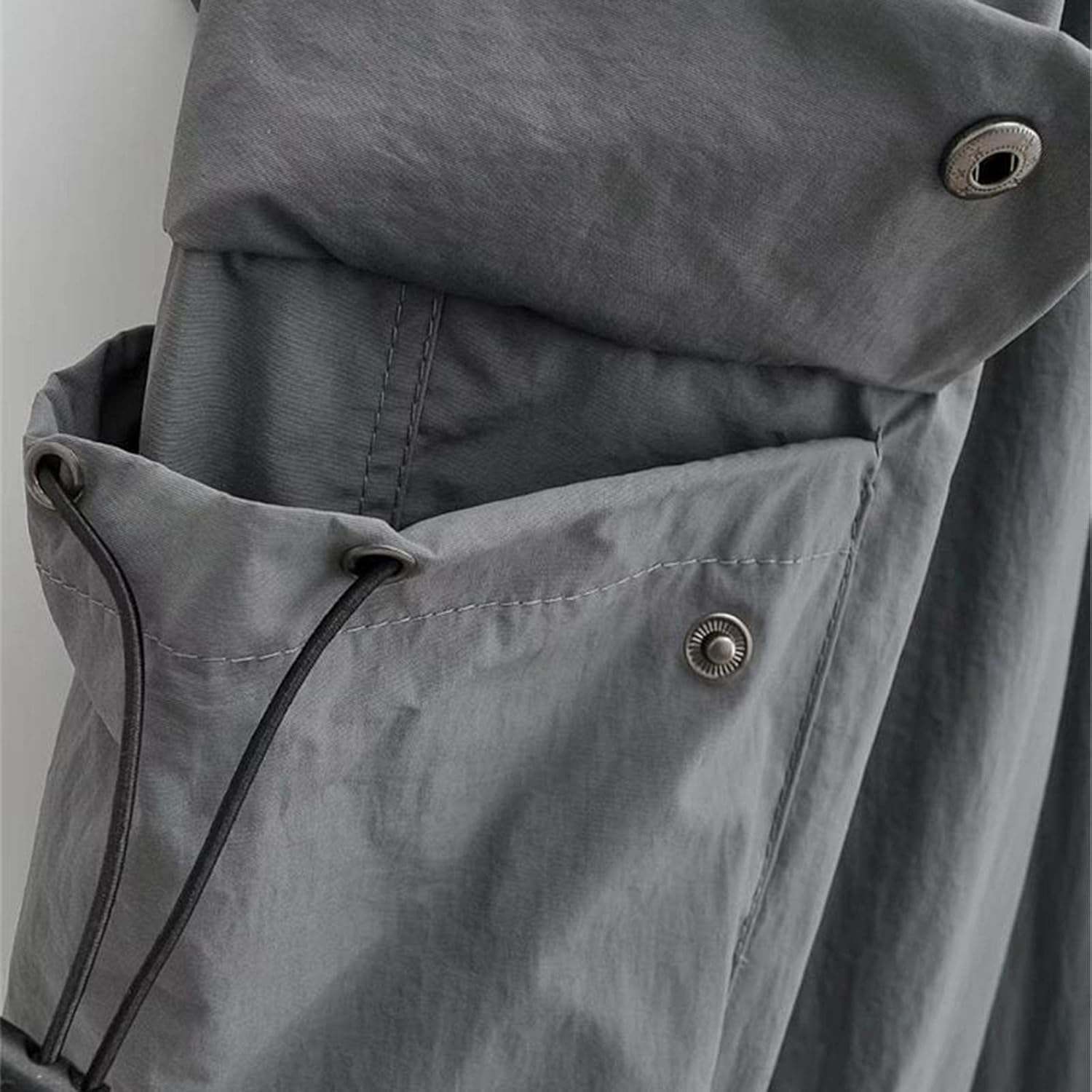 Womens Cargo Pants with High-Waisted Baggy Fit