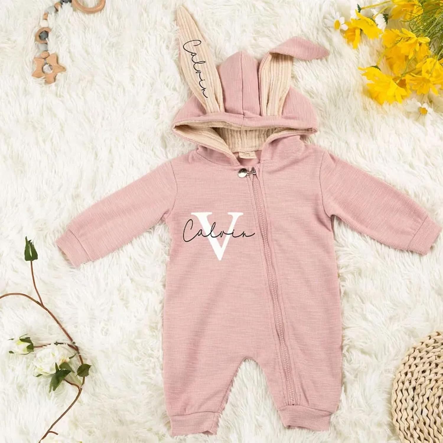 Customized Rabbit Romper for Babies