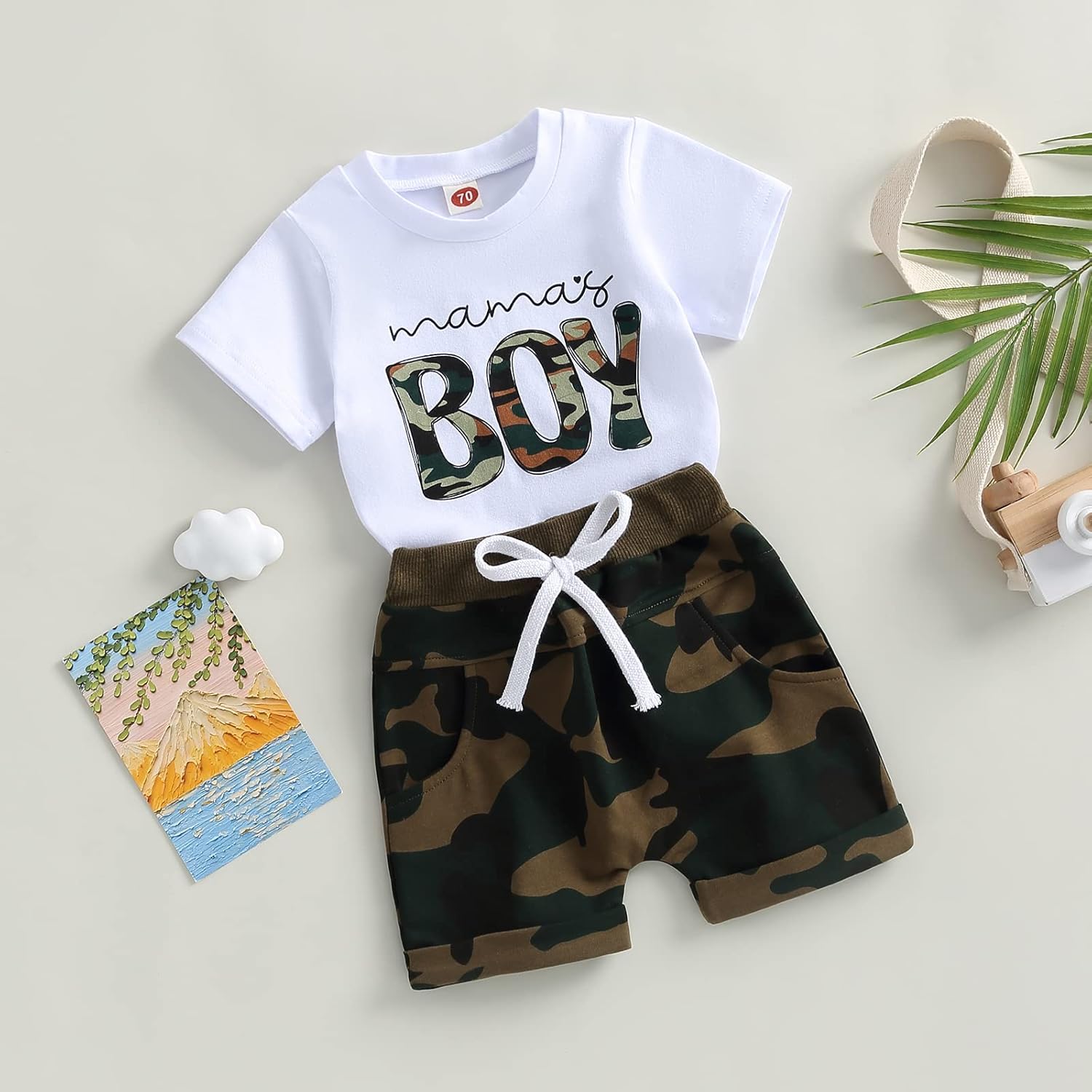 Springcmy Toddler Summer Outfit Set for Baby Boy