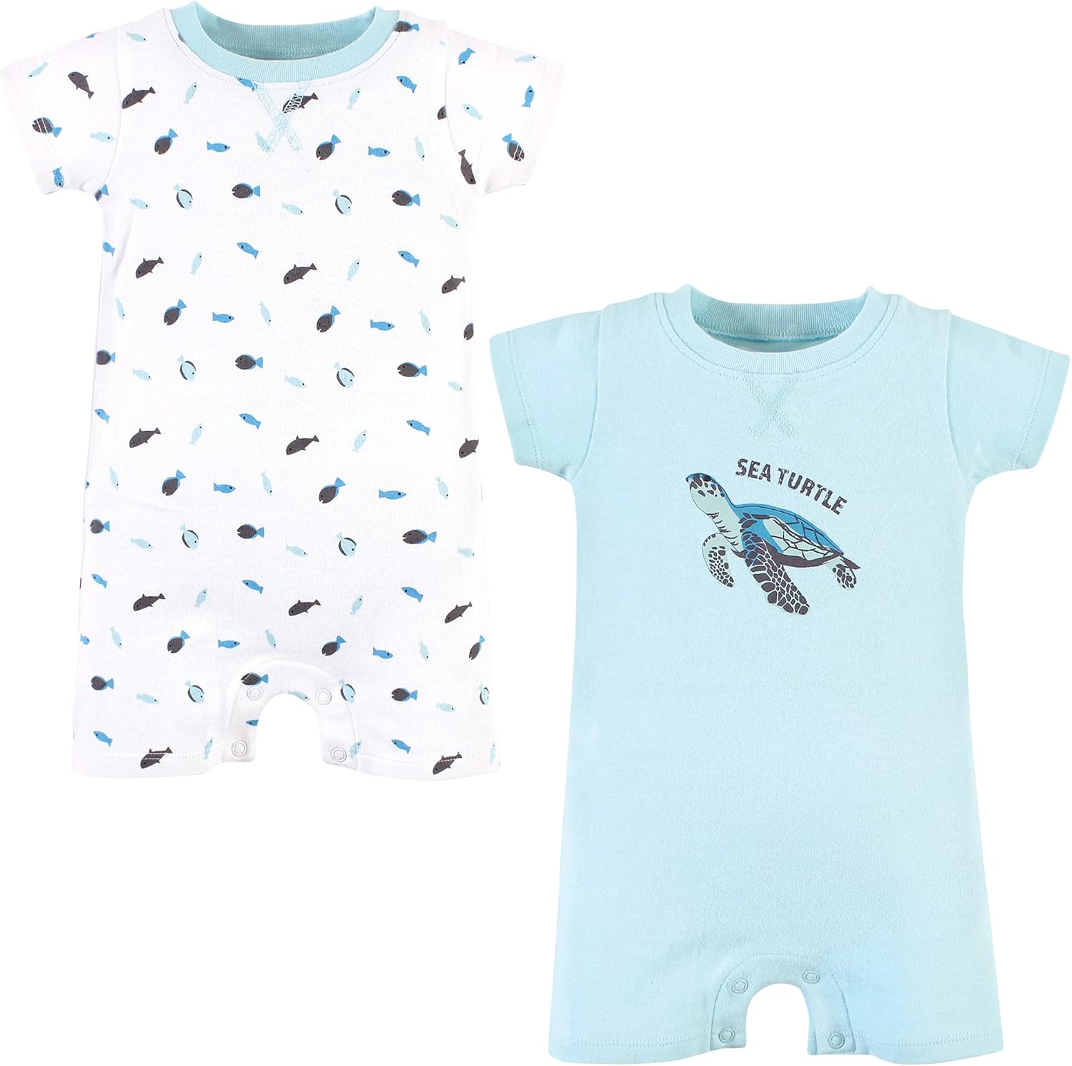 Touched by Nature Baby Boys Organic Cotton Rompers