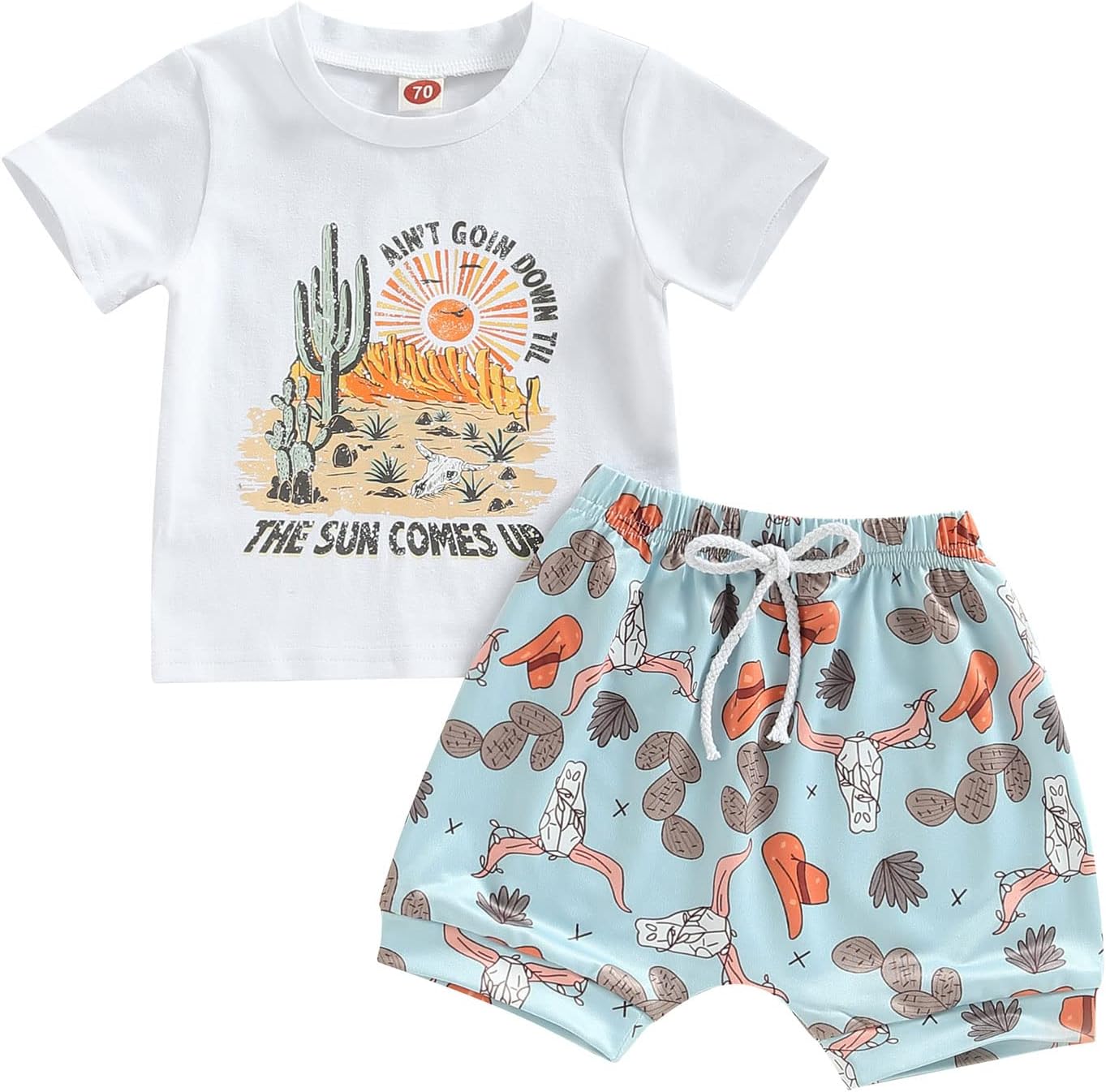 Dinosaur Letter Print Kids Toddler Set