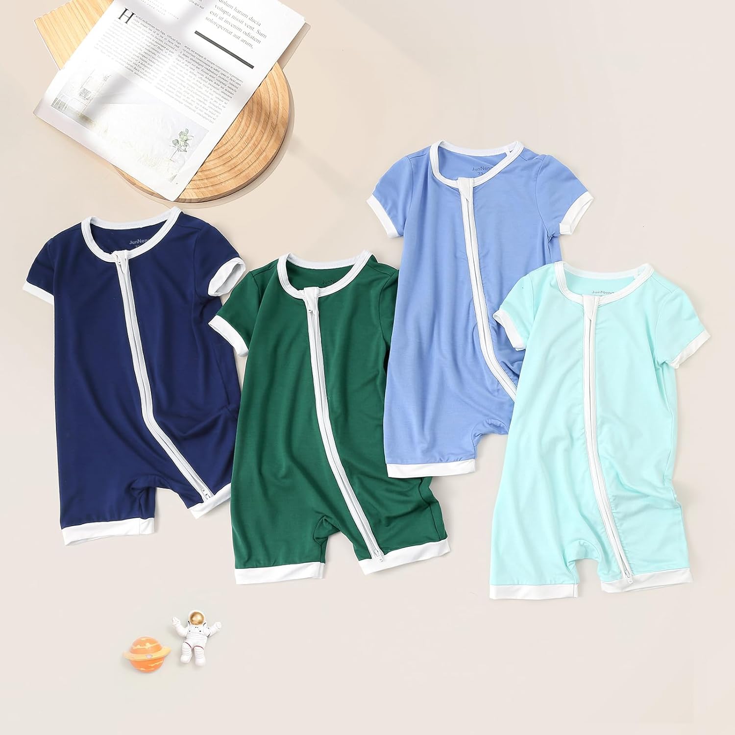 JunNeng Bamboo Romper for Newborn Boys