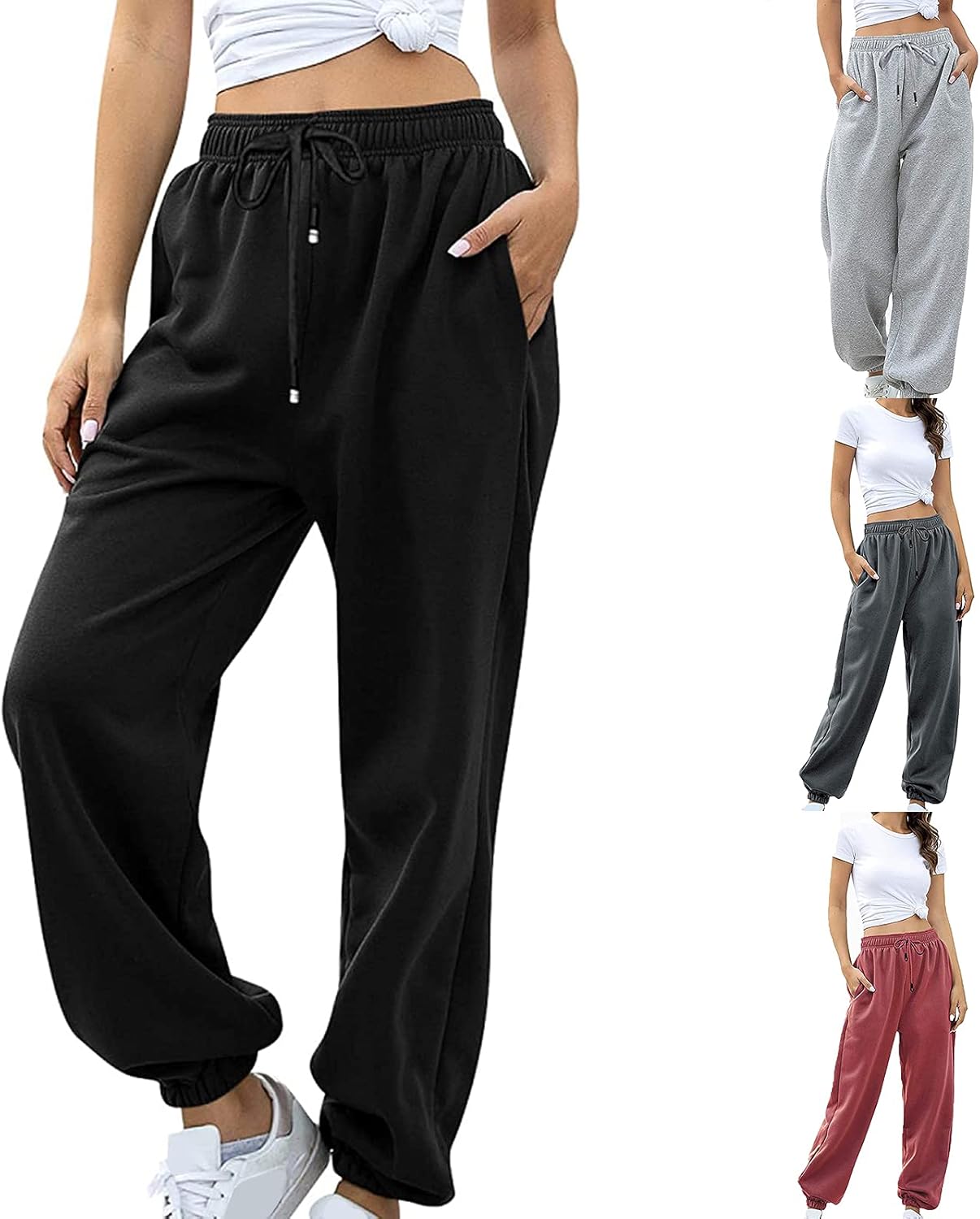 Stylish Baggy High Waisted Wrestling Pants for Teen Girls