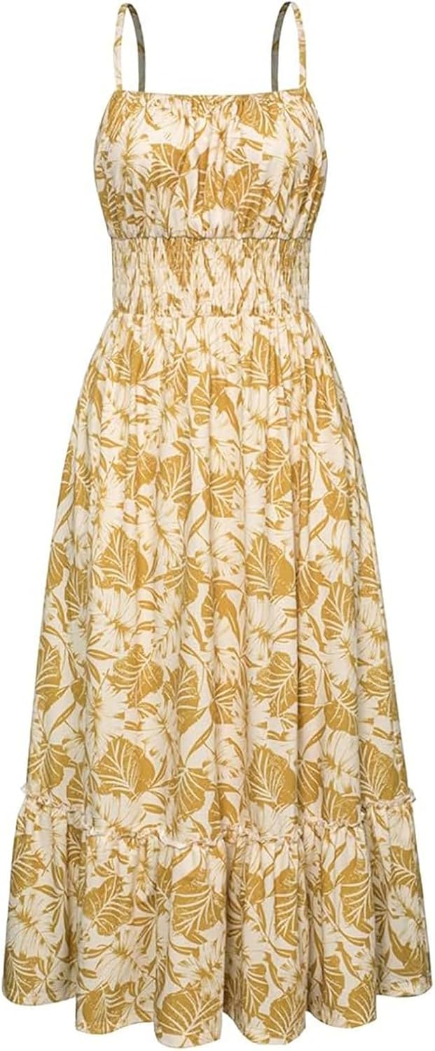 Floral Ruffle Beach Dress