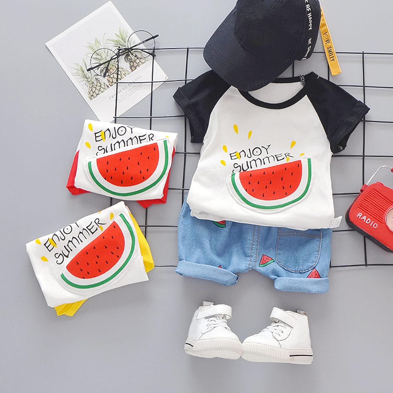 RNTOP Baby Boy Clothes Set Watermelon Print
