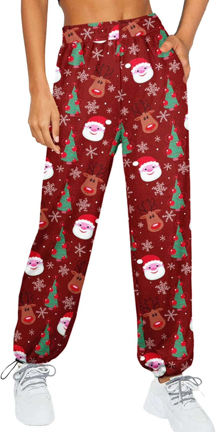 Christmas Pants for Women Grinch Sweatpants Pack of 3