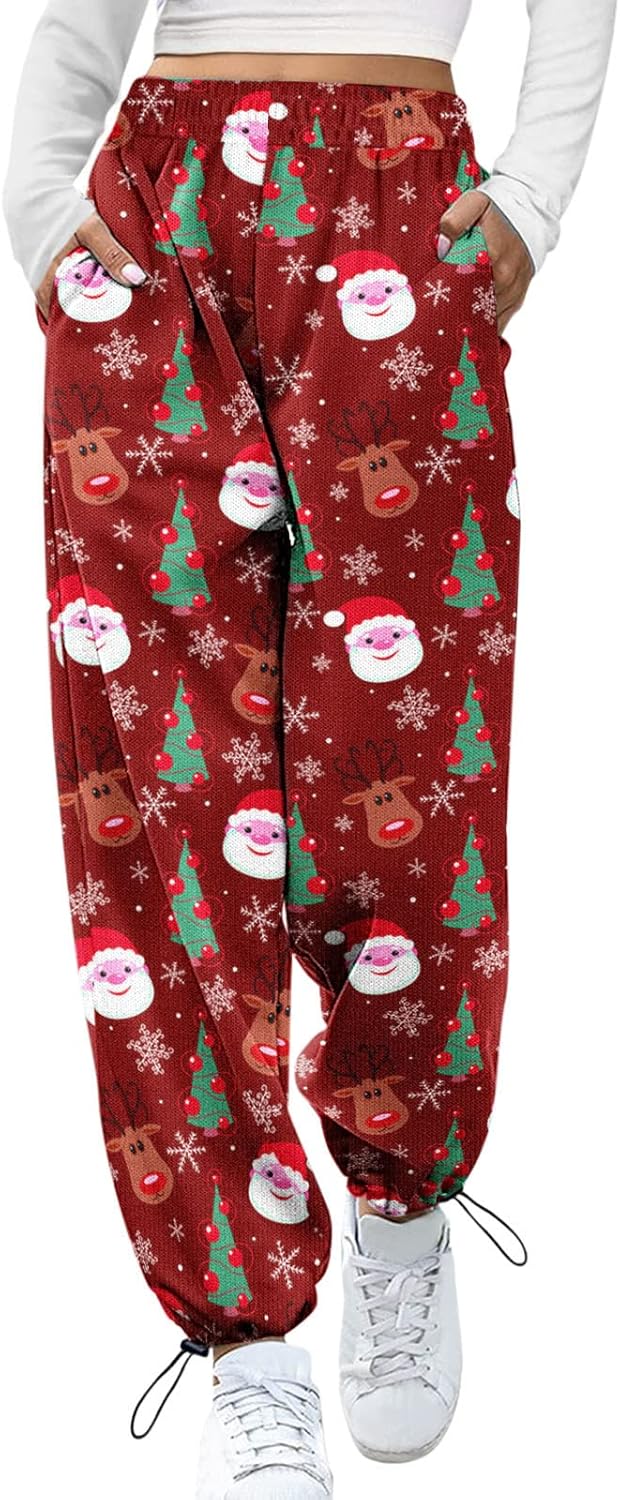 Christmas Pants for Women Grinch Sweatpants Pack of 3