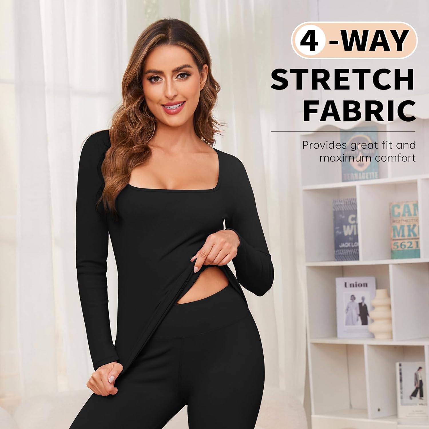 Soneven Thermal Underwear Set for Women