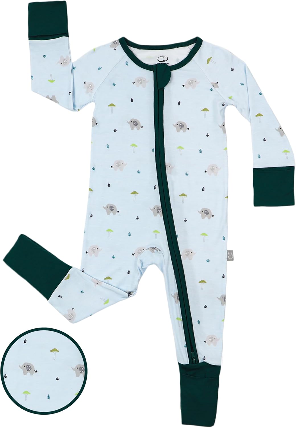 LittleHippo 2-Way ZipperRomper Soft Breathable Pajamas