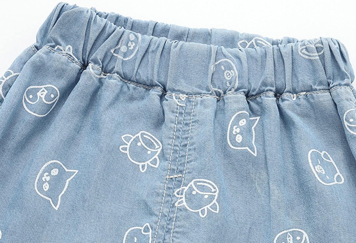 FallSpring 2024 Toddler Boy Jeans Cute Cartoon Animal Print Denim Sweatpants toddlers boys
