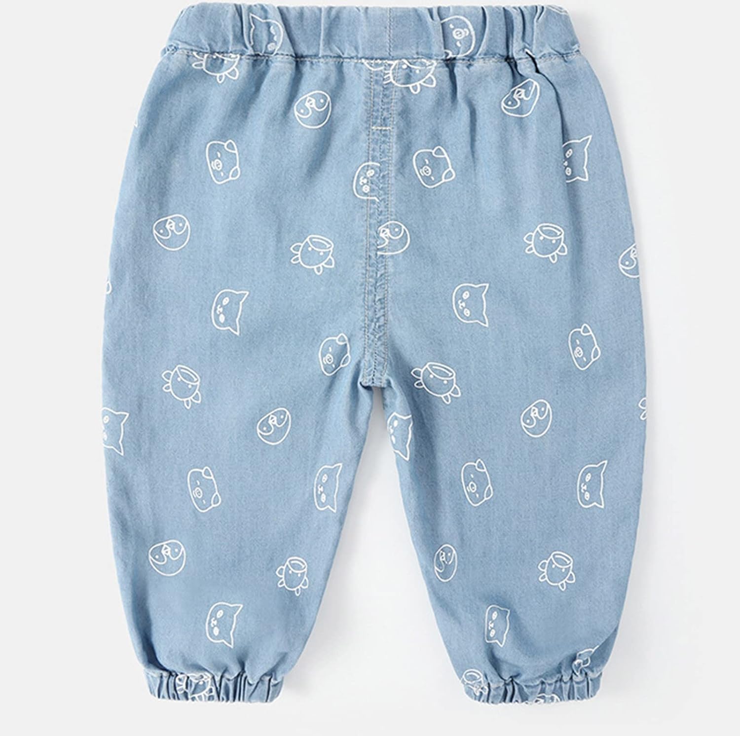 FallSpring 2024 Toddler Boy Jeans Cute Cartoon Animal Print Denim Sweatpants toddlers boys