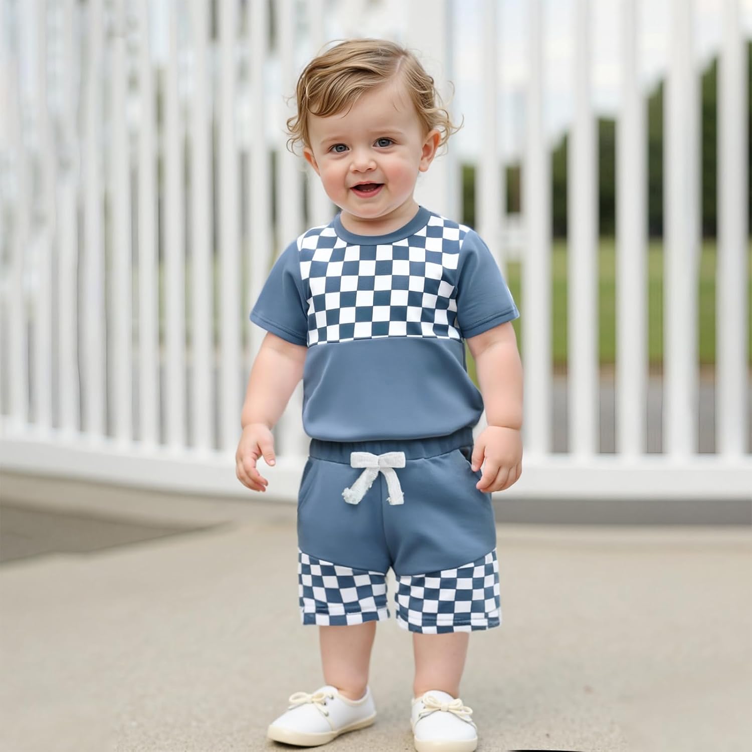 Aifawile Baby Boy Summer Short Sleeve T-Shirt Shorts Set