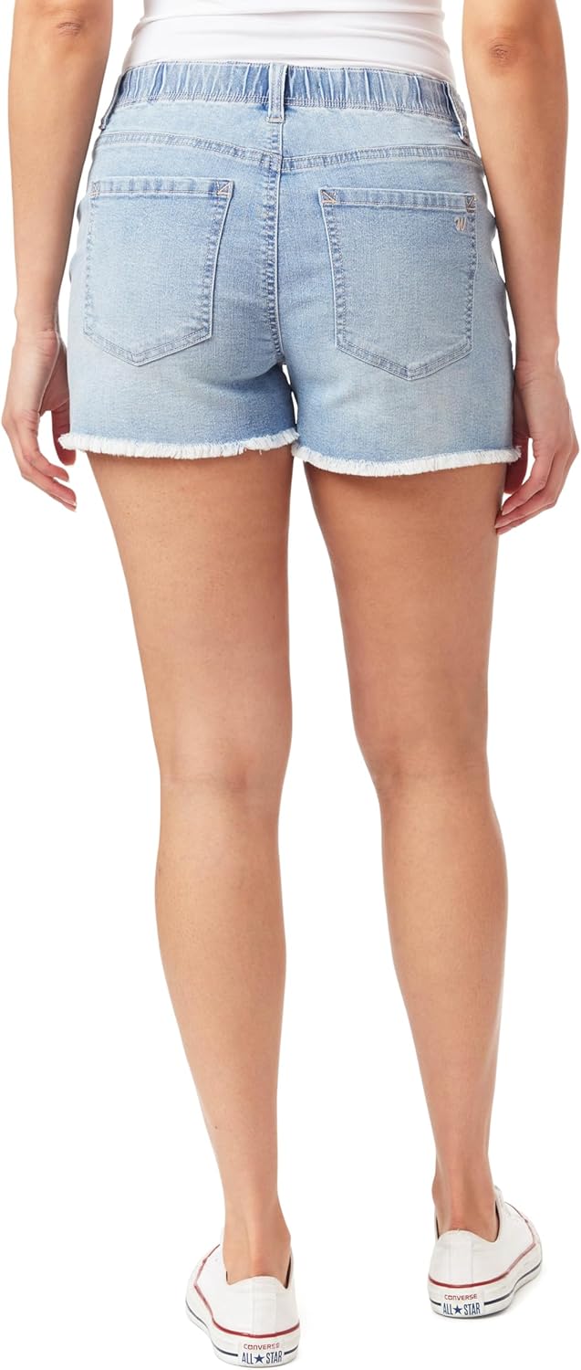 WallFlower Womens Denim Jogger Shorts