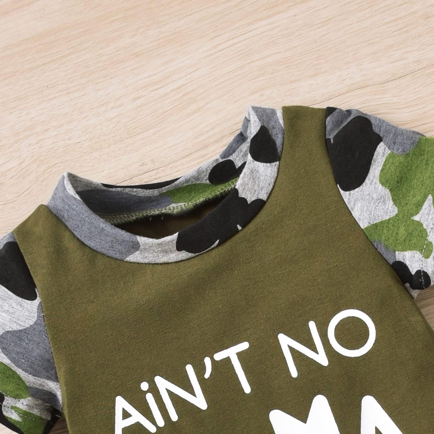 HINTINA Newborn Baby Romper - Coming Home Outfits Letter Printed Jumpsuit Hat Gloves