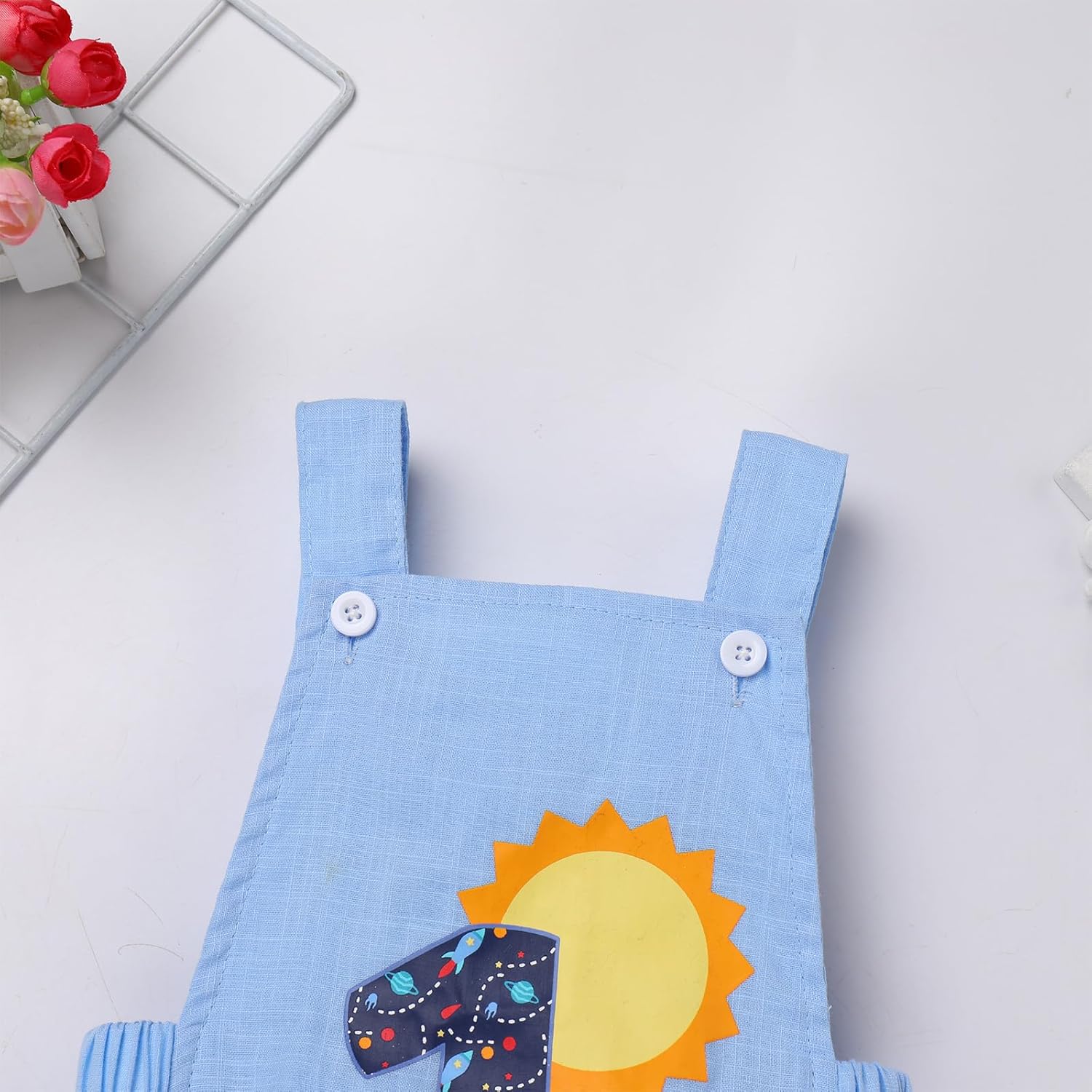 HelloUniromper 1st Birthday Outfit for Boys Summer Cake Smash Photoshoot