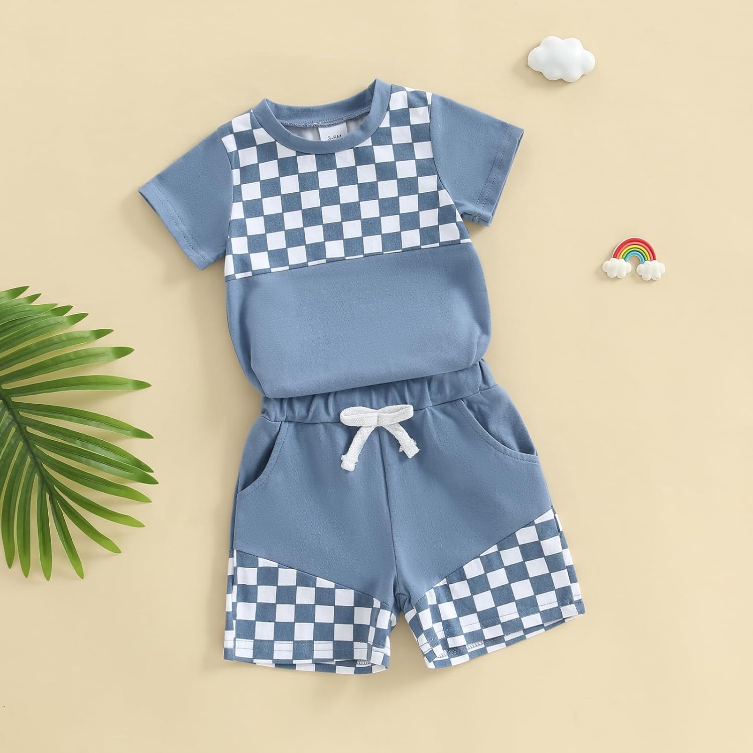 Aifawile Baby Boy Summer Short Sleeve T-Shirt Shorts Set
