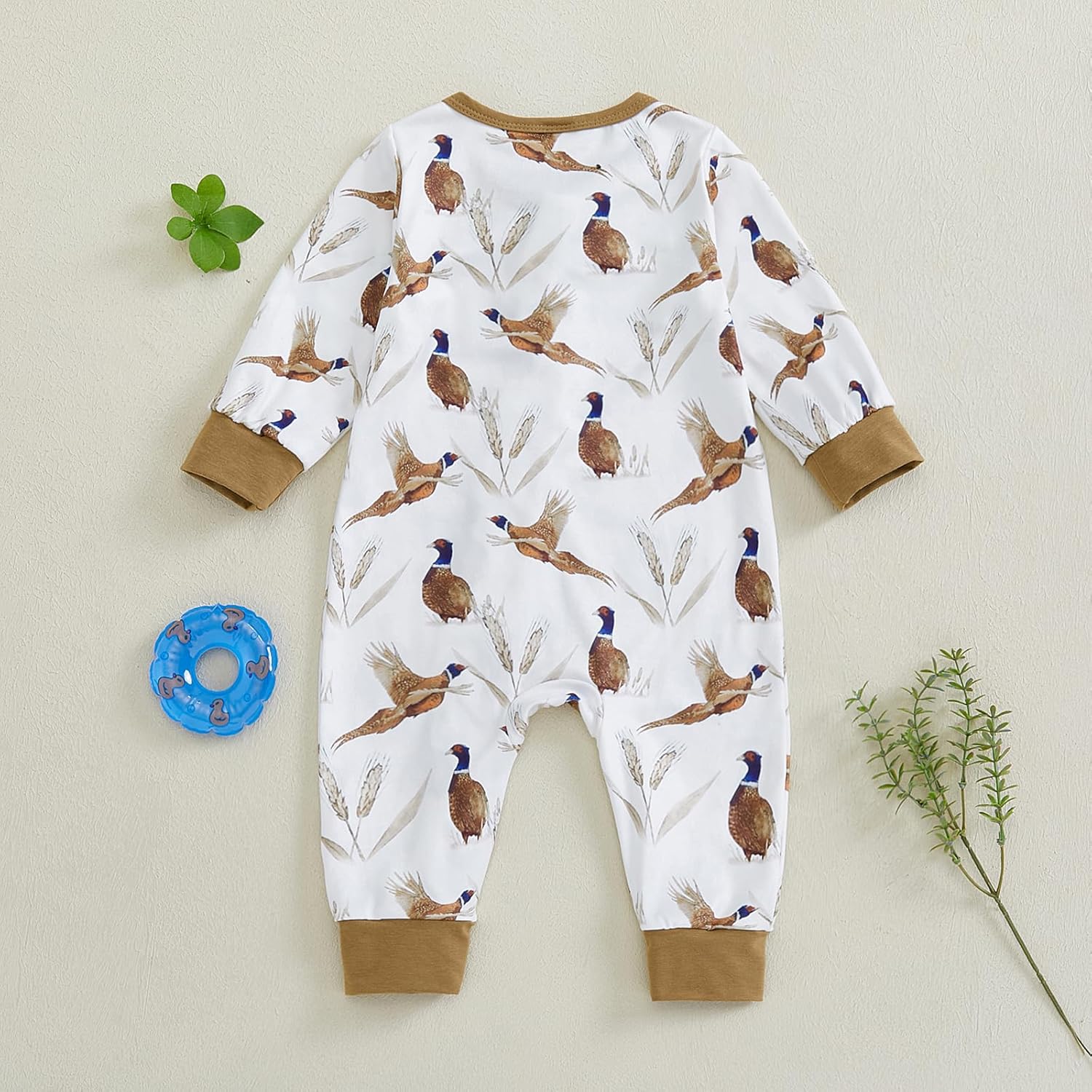 Adorable Mallard Duck Romper for Baby - Stretch Comfortable