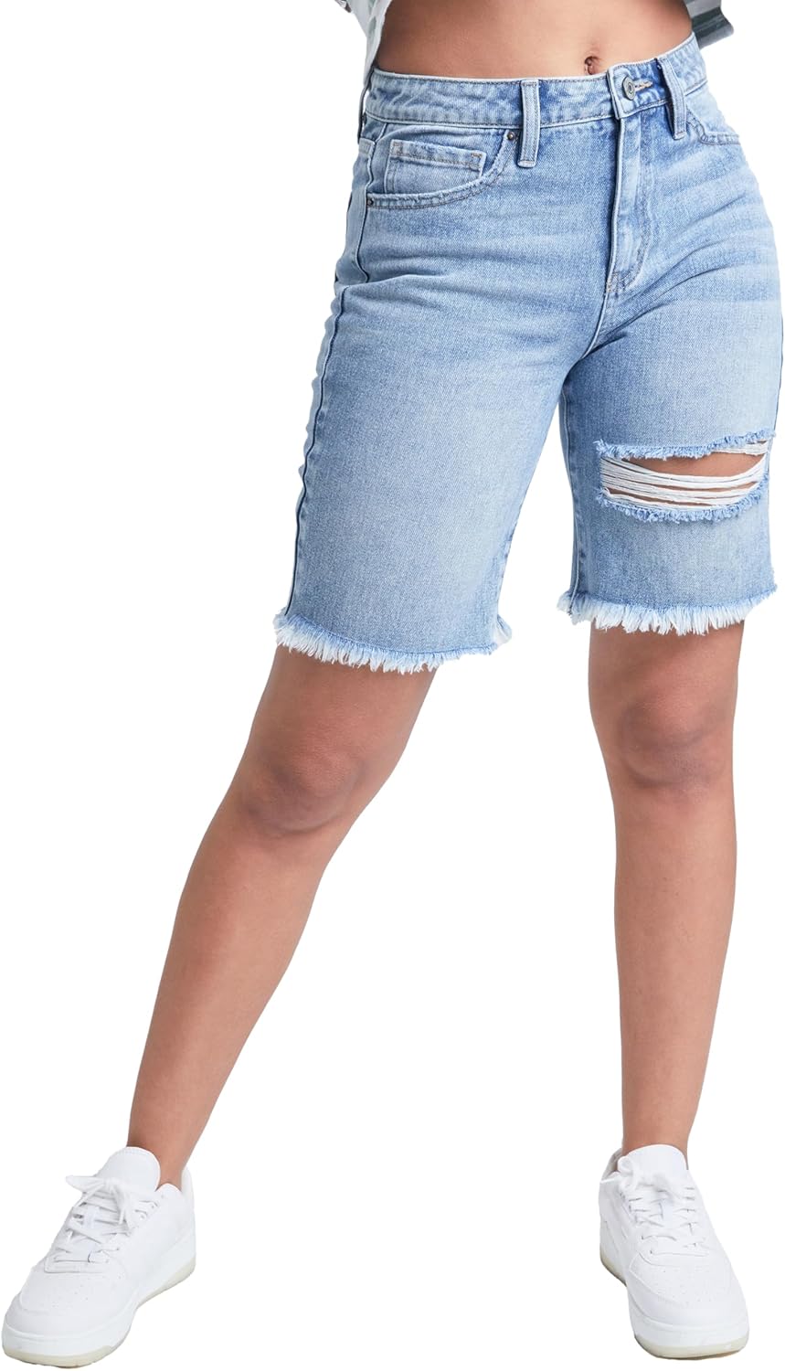 Distressed Denim Shorts for Women