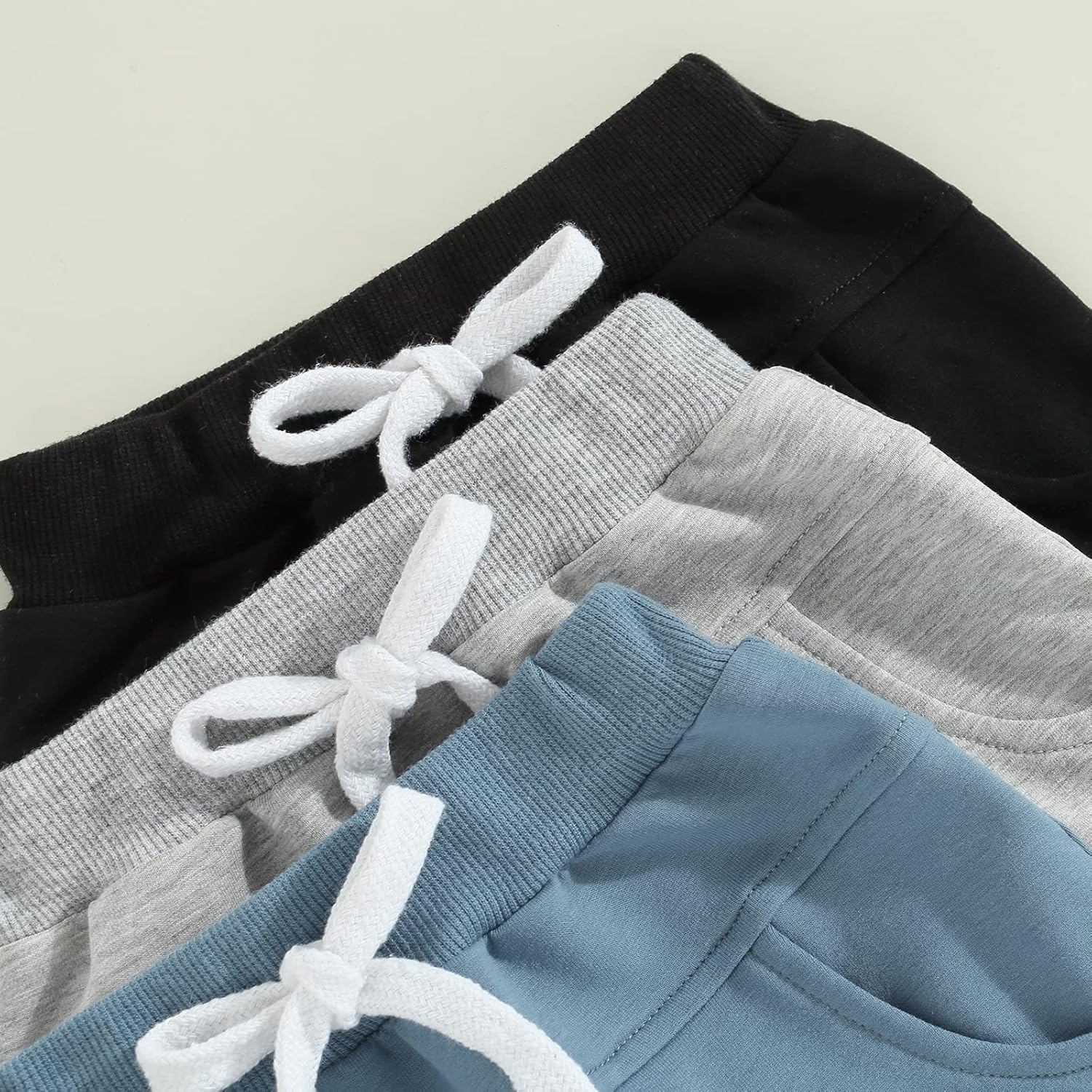 Yoawdats 3-Pack Baby Boys Jogger Shorts 1