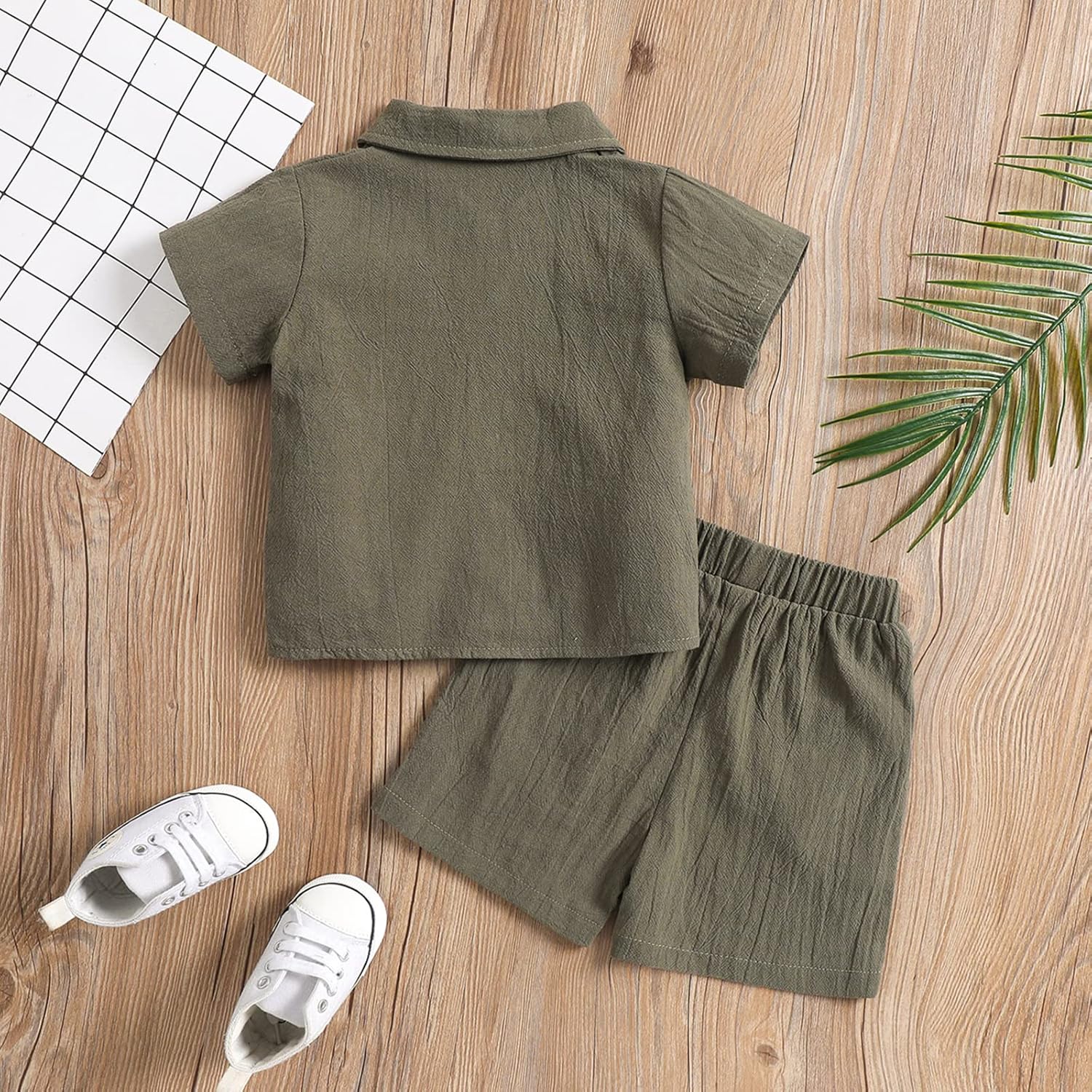 MABABY Soft and Trendy Summer Toddler Boys Outfit