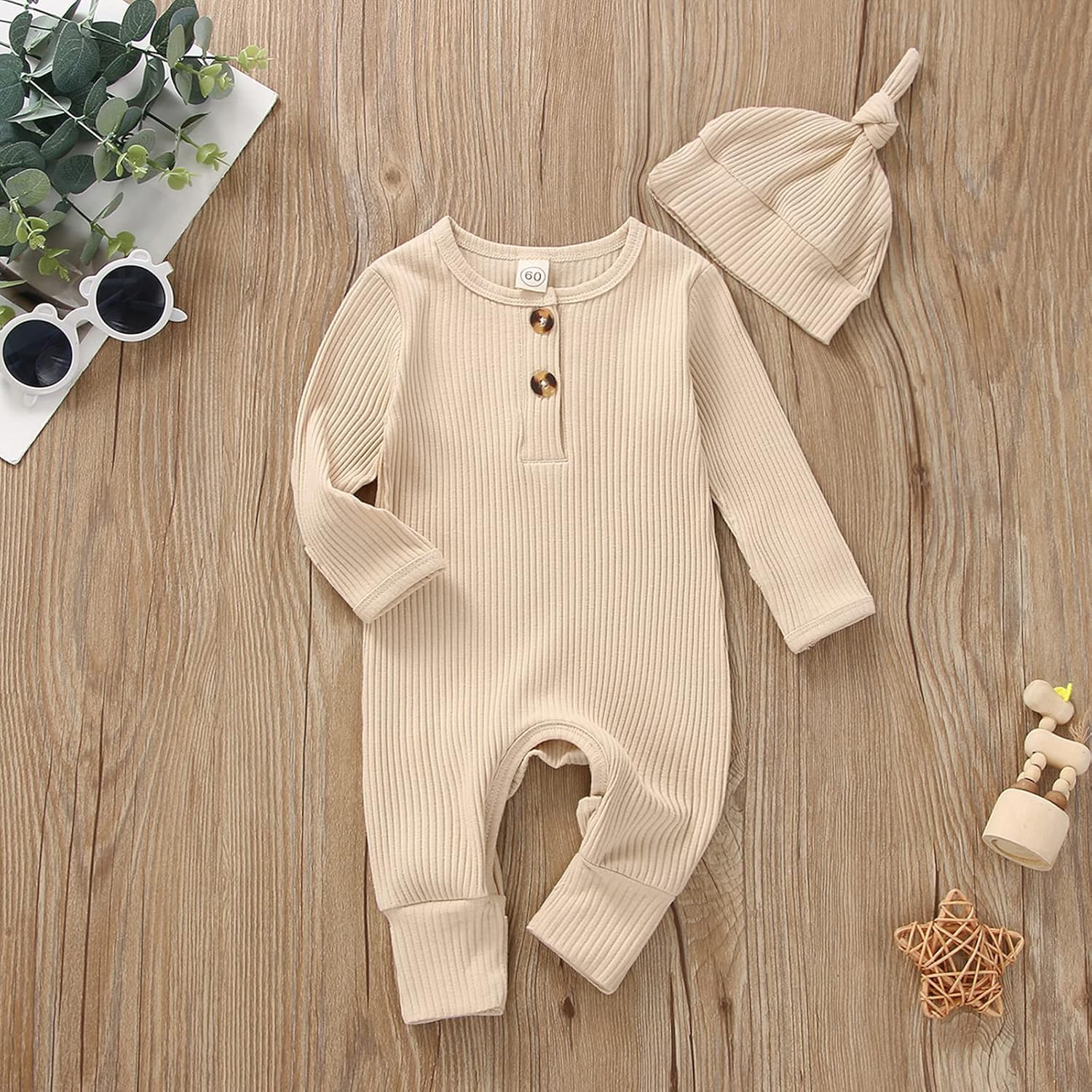 CIYCUIT Newborn Baby Romper Boys 3-18 Months Soft Cotton Onesie