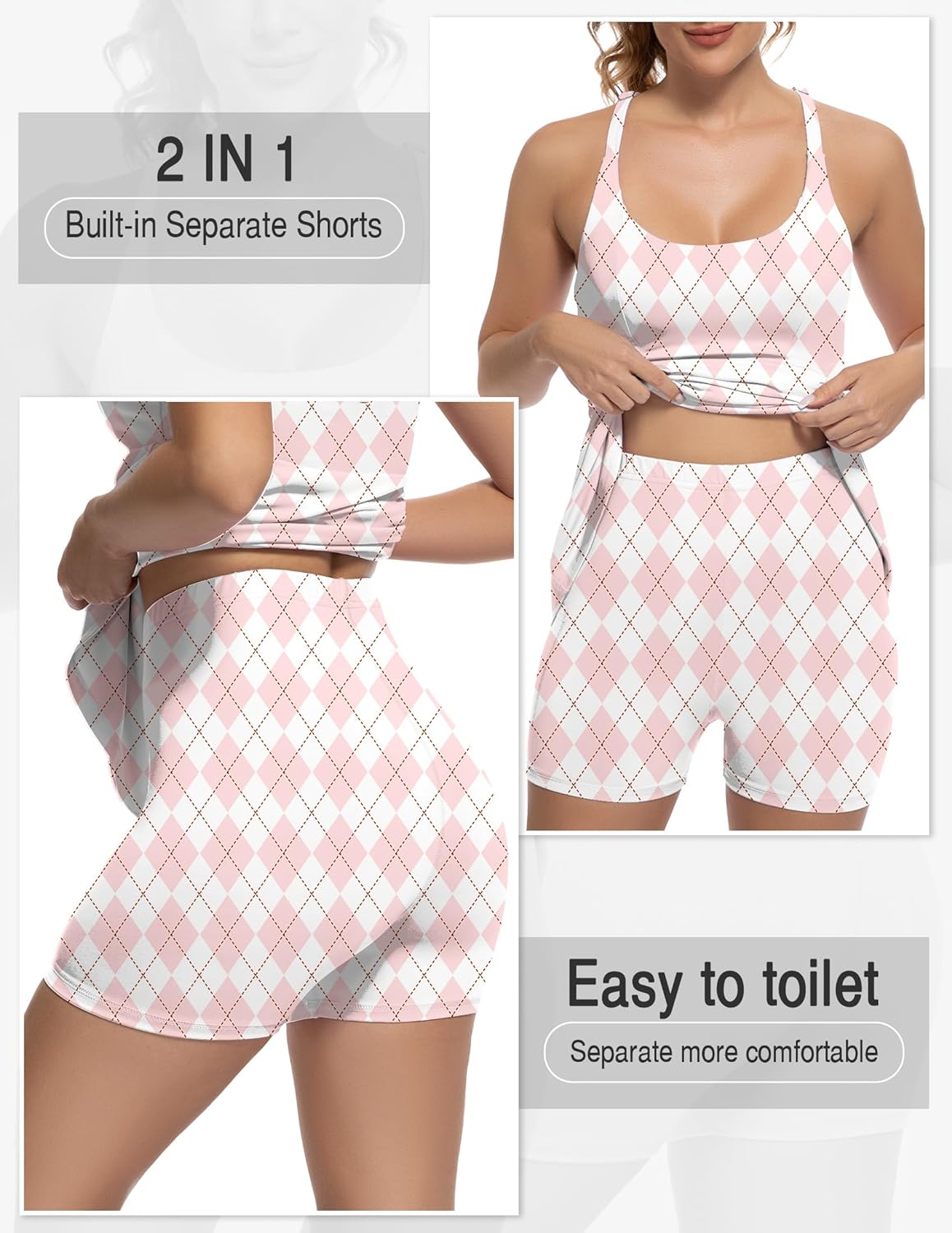 GGOV Adjustable Swing Backless Golf Dress