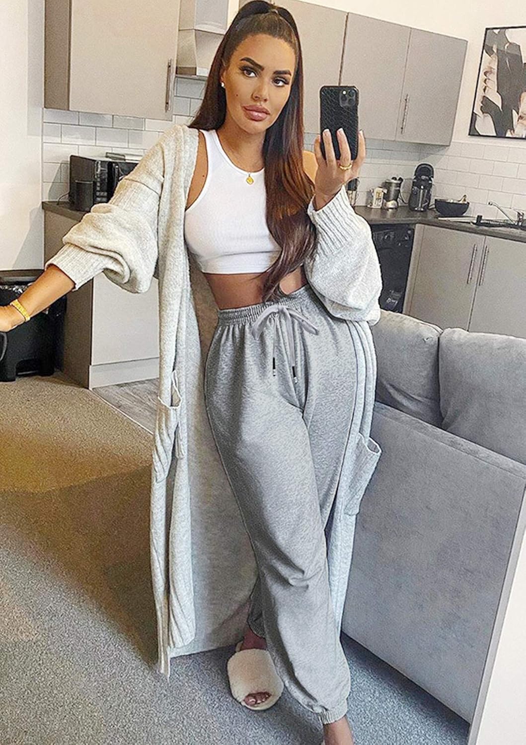 Kyerivs Womens Cinch Bottom Sweatpants