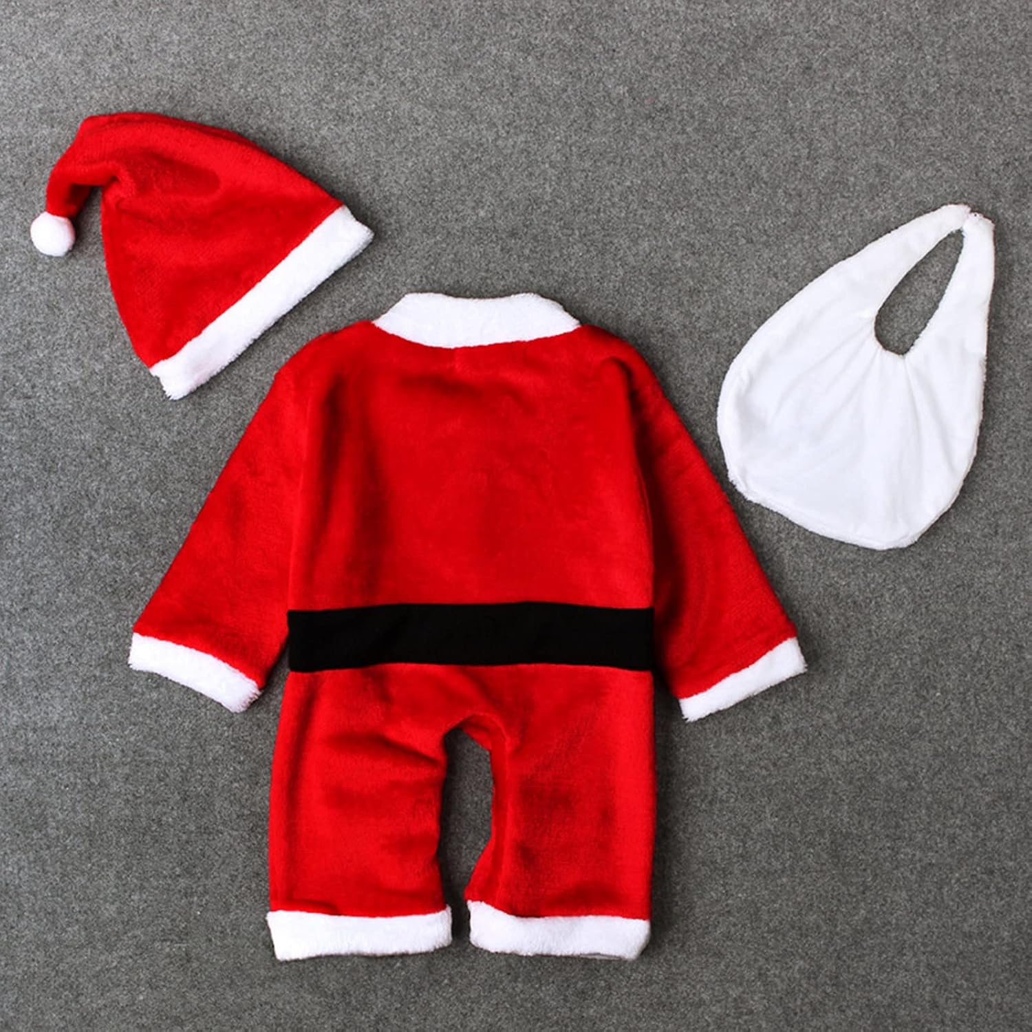 Christmas Santa Romper Set for Toddler Baby Boys Girls