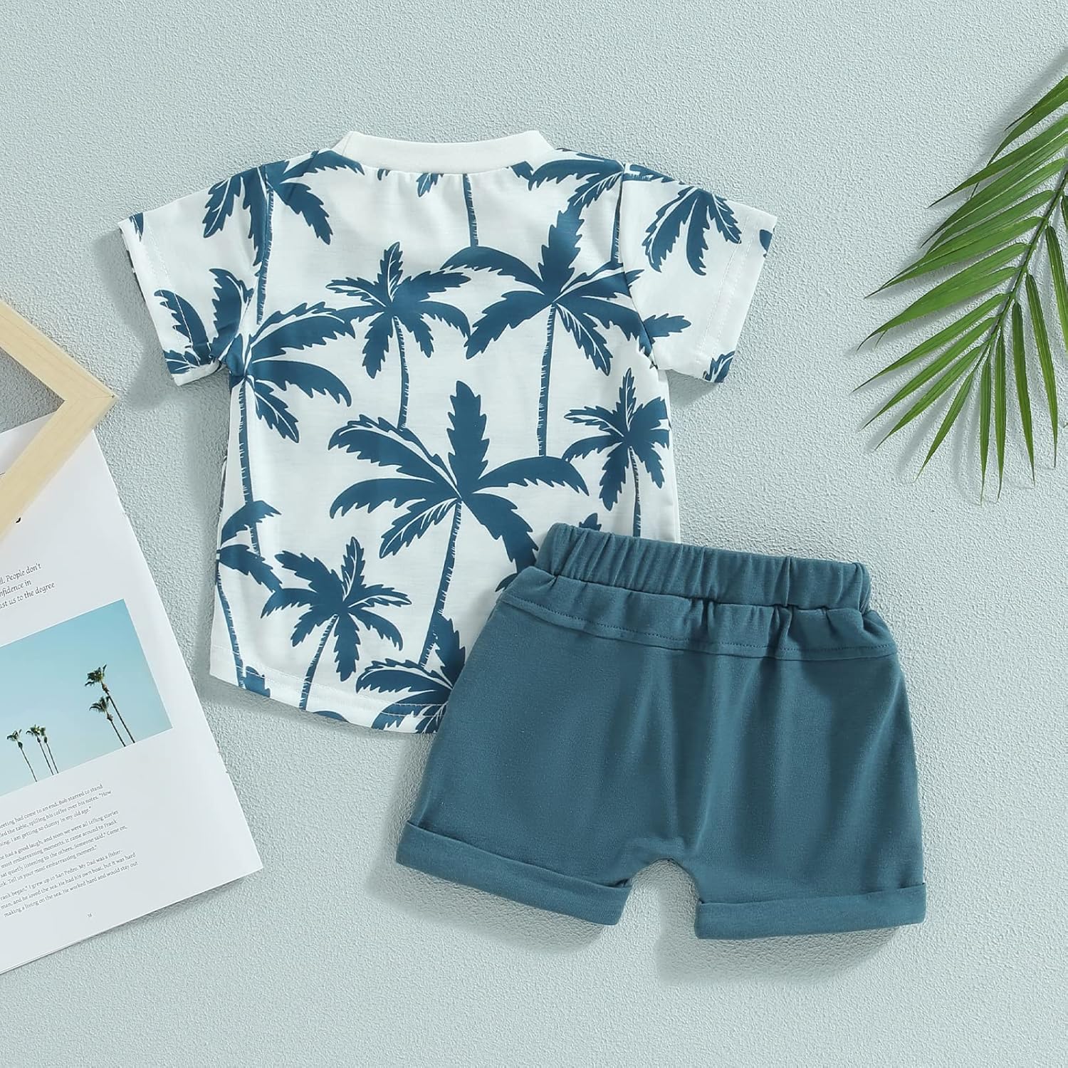 Afunbaby Toddler Boy Summer Outfits T-Shirts and Shorts