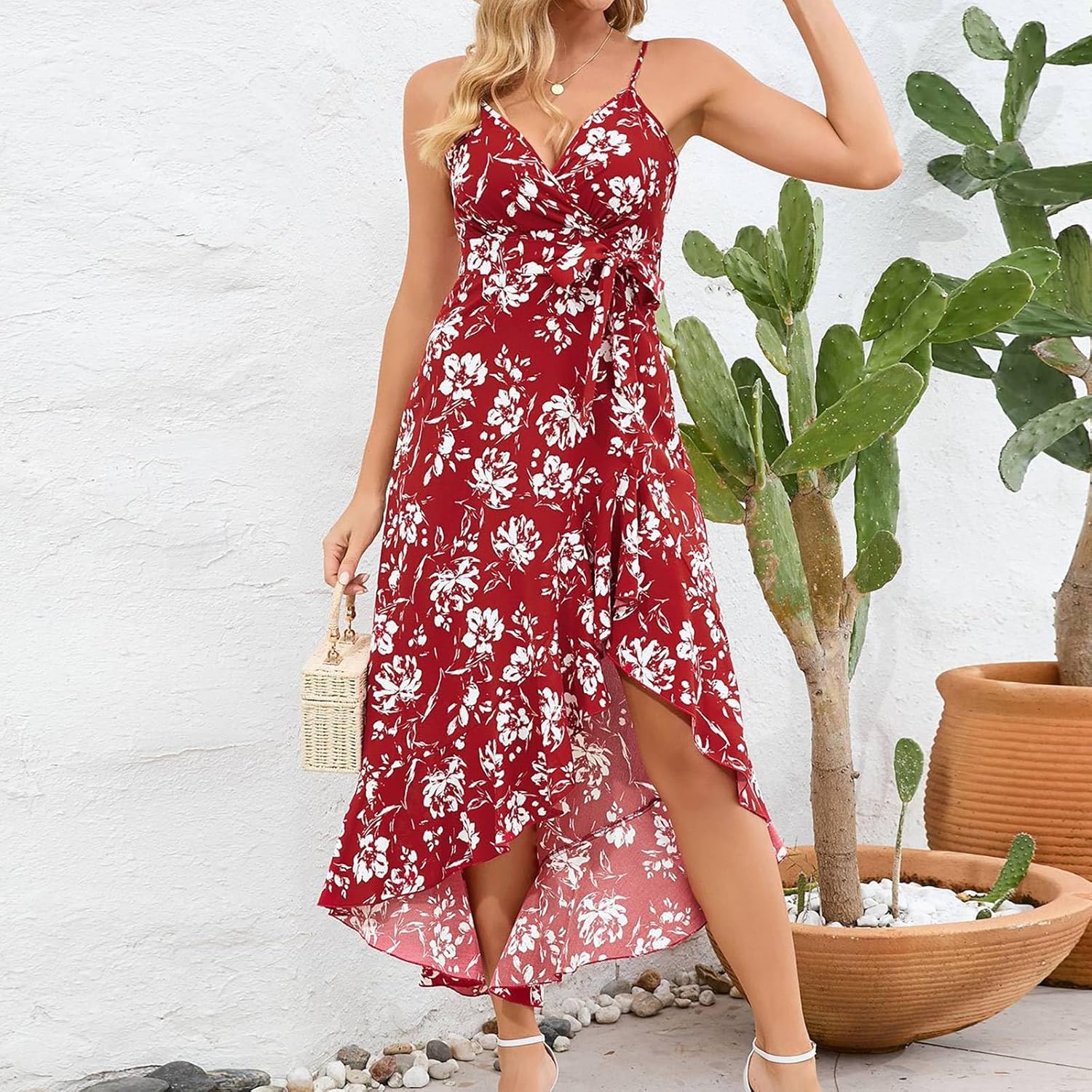Floral Ruffle Dress for Women 2025 Hawaiian Party Collection