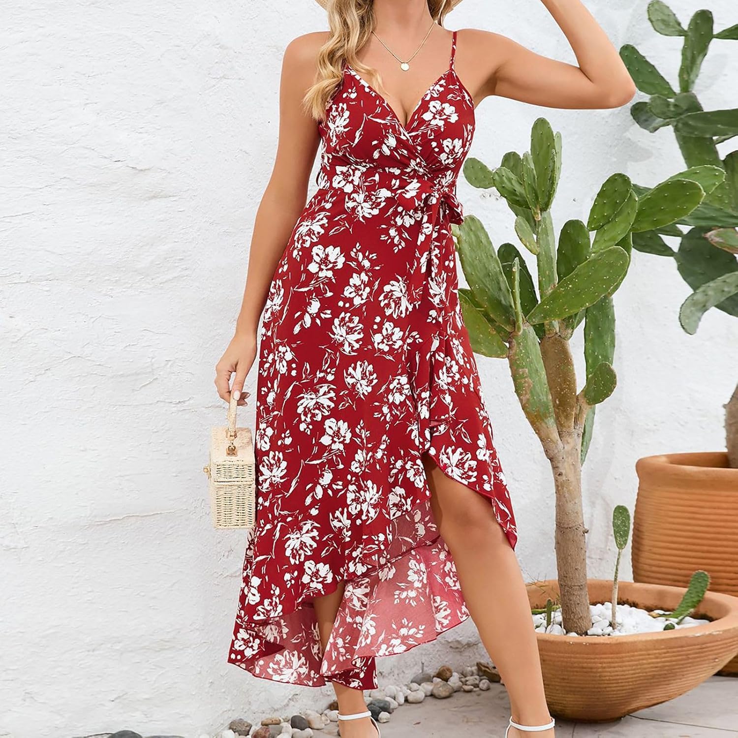 Floral Ruffle Dress for Women 2025 Hawaiian Party Collection